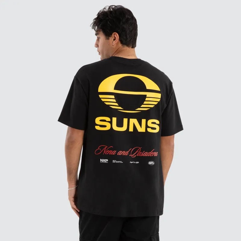 Gold Coast Suns AFL Season Tee Jet Black sold by Neverland