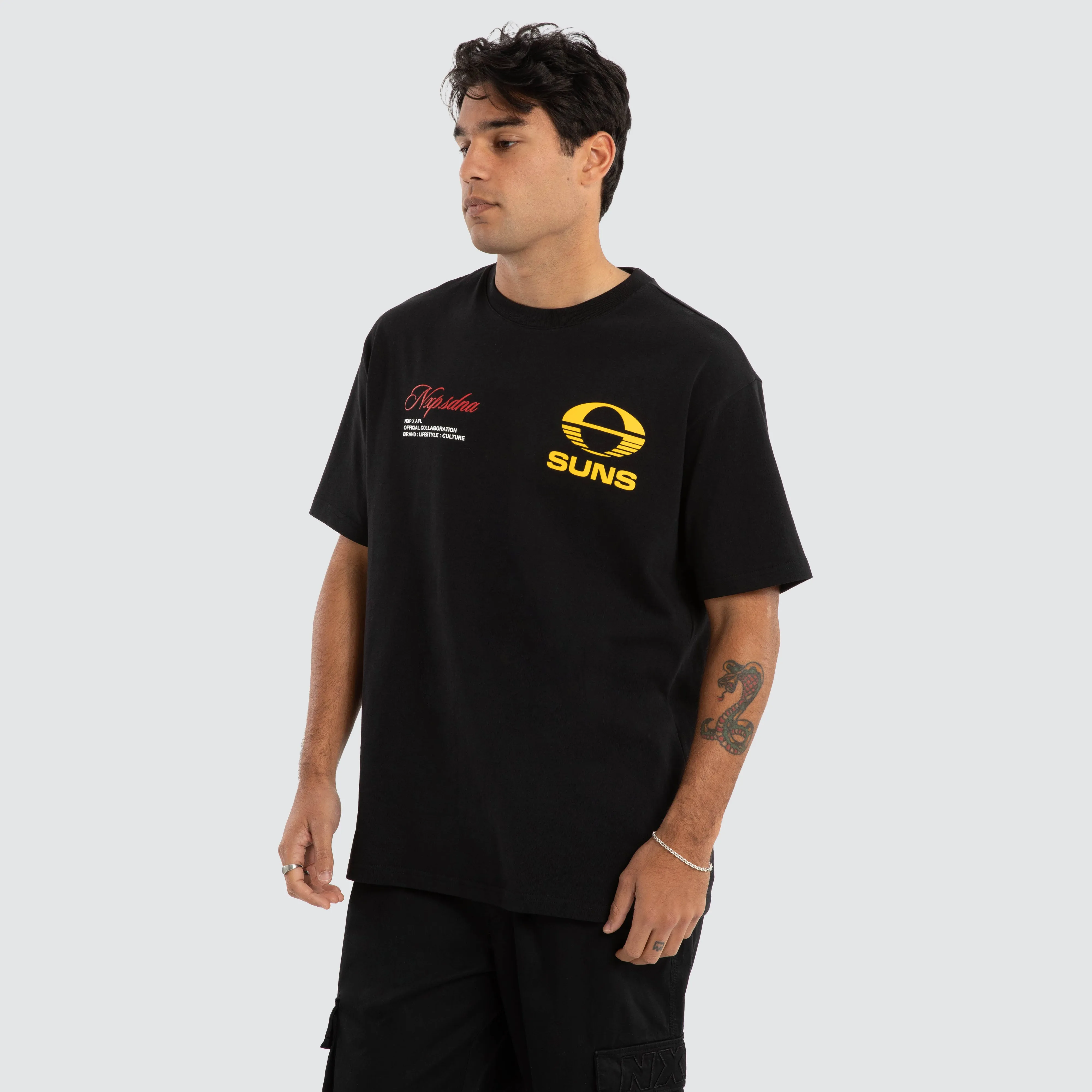 Gold Coast Suns AFL Season Tee Jet Black sold by Neverland product image thumbnail 4