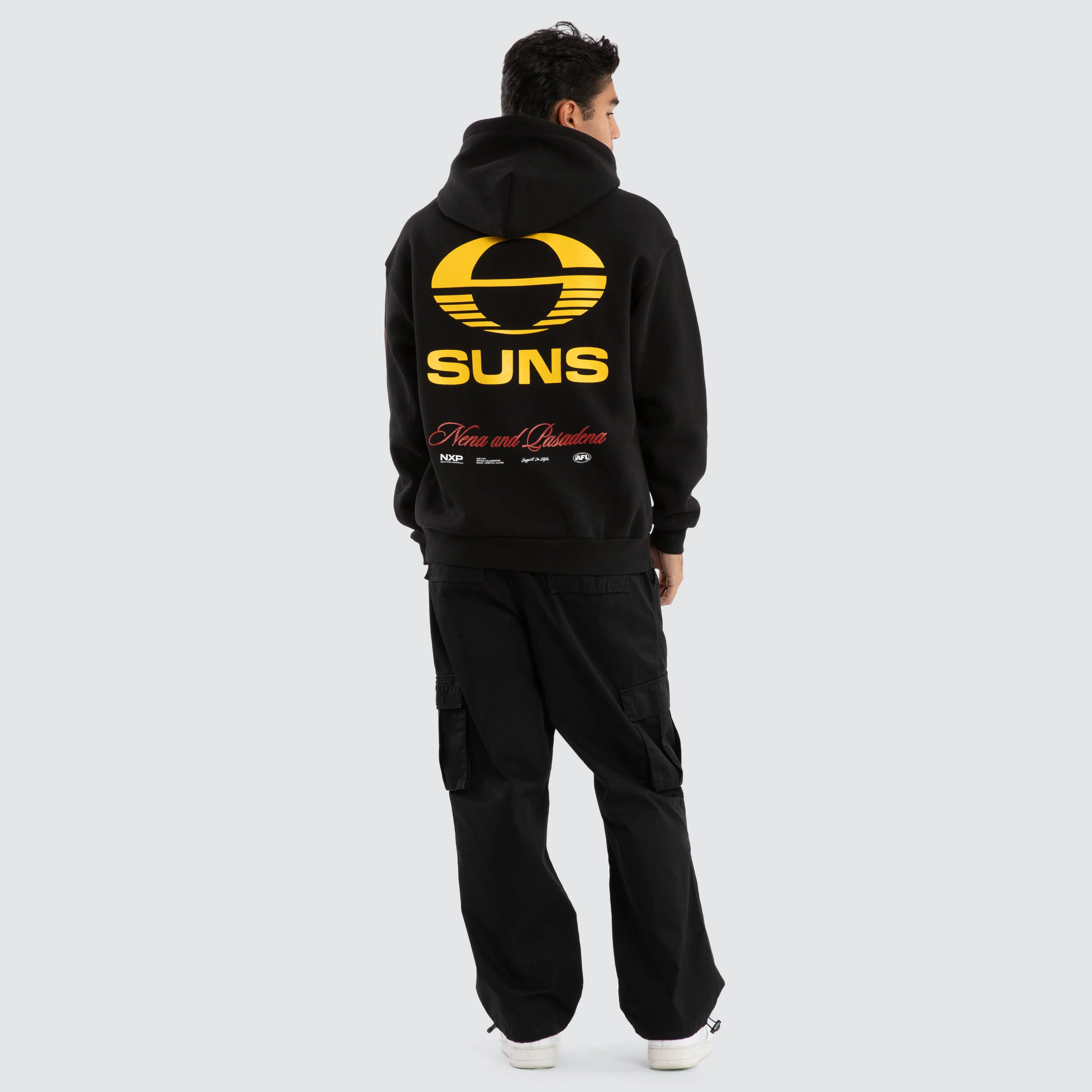 Gold Coast Suns AFL Season Hoodie Jet Black sold by Neverland product image thumbnail 5