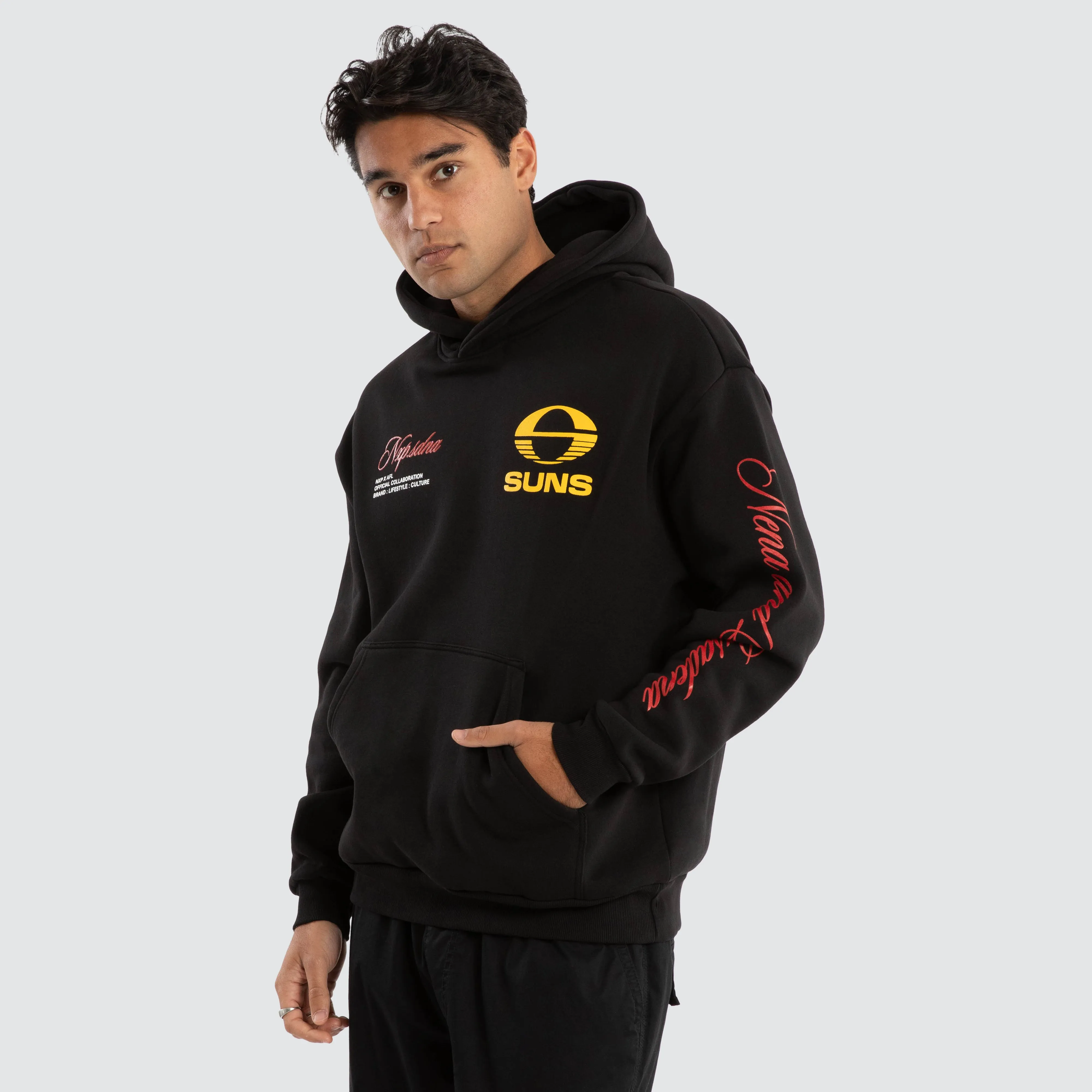 Gold Coast Suns AFL Season Hoodie Jet Black sold by Neverland product image thumbnail 4