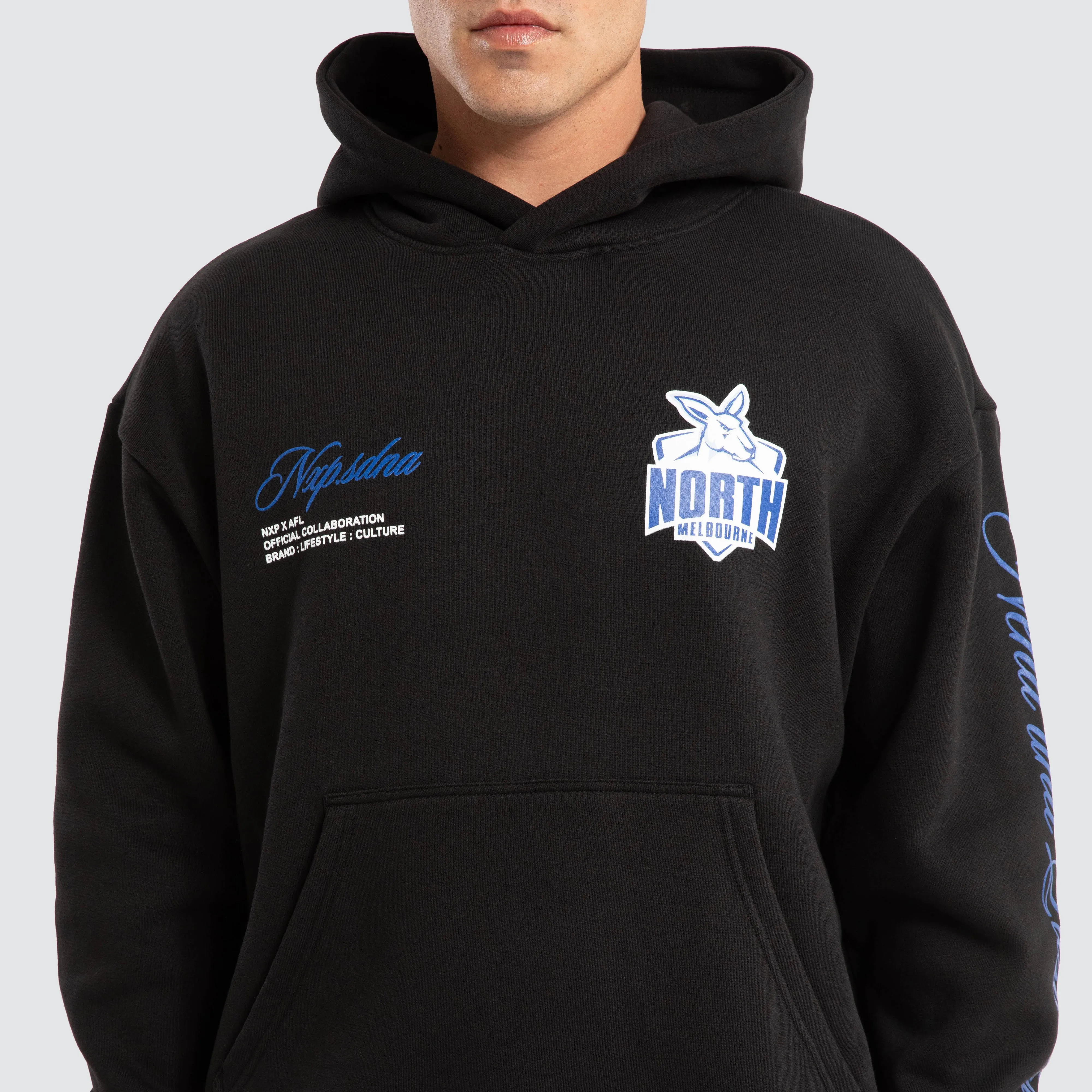 North Melbourne Kangaroos AFL Season Hoodie Jet Black sold by Neverland product image thumbnail 3