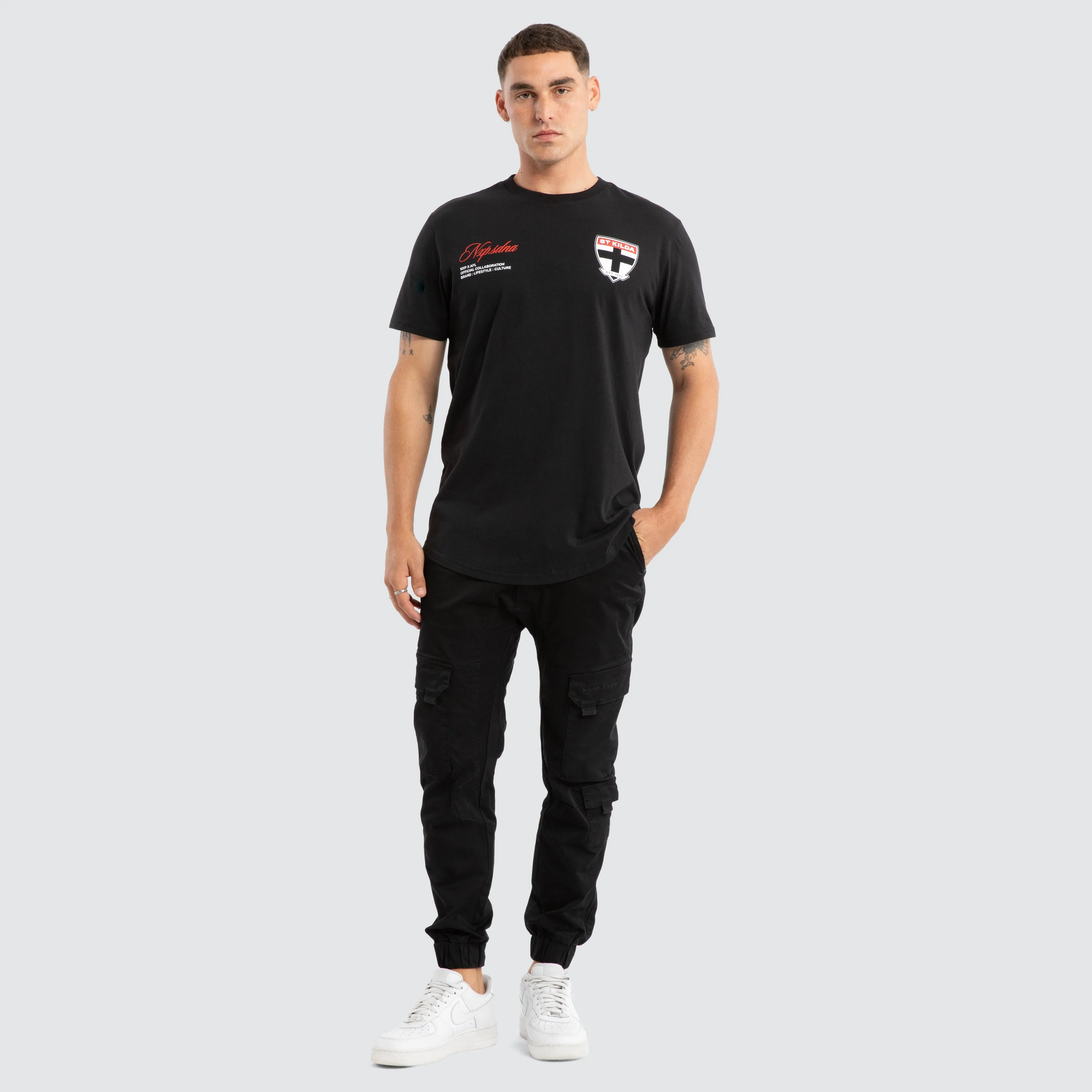 St Kilda Saints AFL Prime Tee Jet Black sold by Neverland product image thumbnail 2