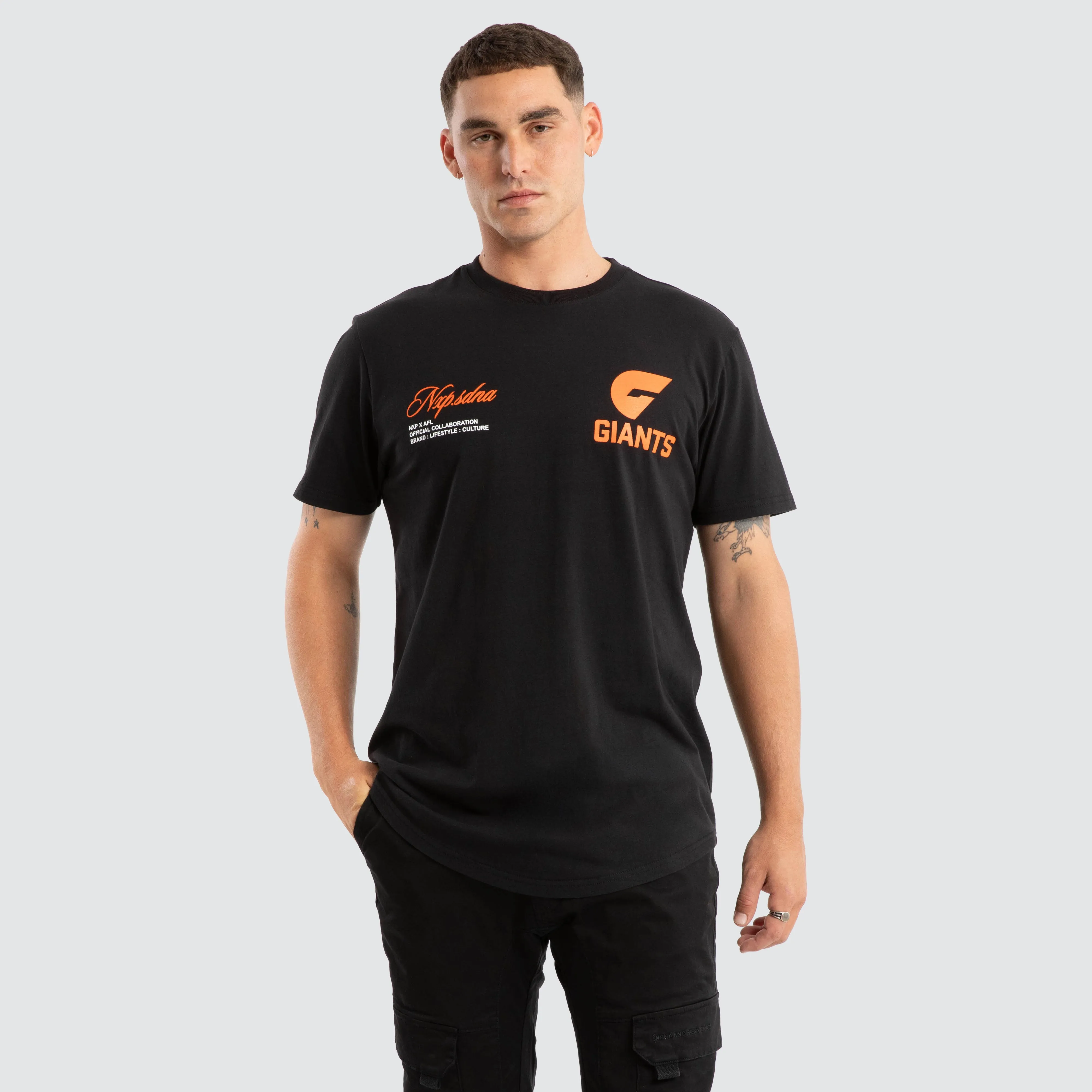 GWS Giants AFL Prime Tee Jet Black sold by Neverland product image thumbnail 2