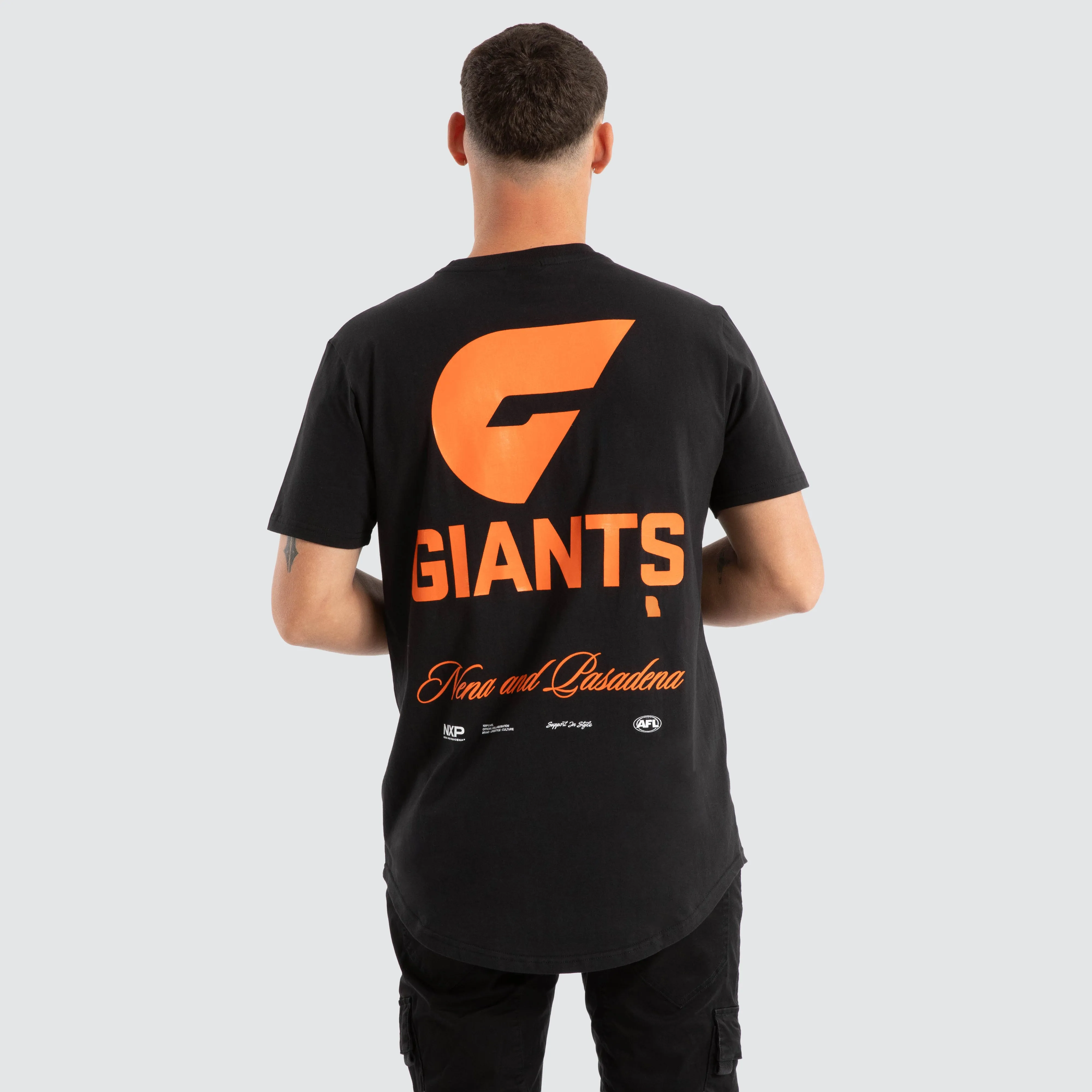 GWS Giants AFL Prime Tee Jet Black sold by Neverland