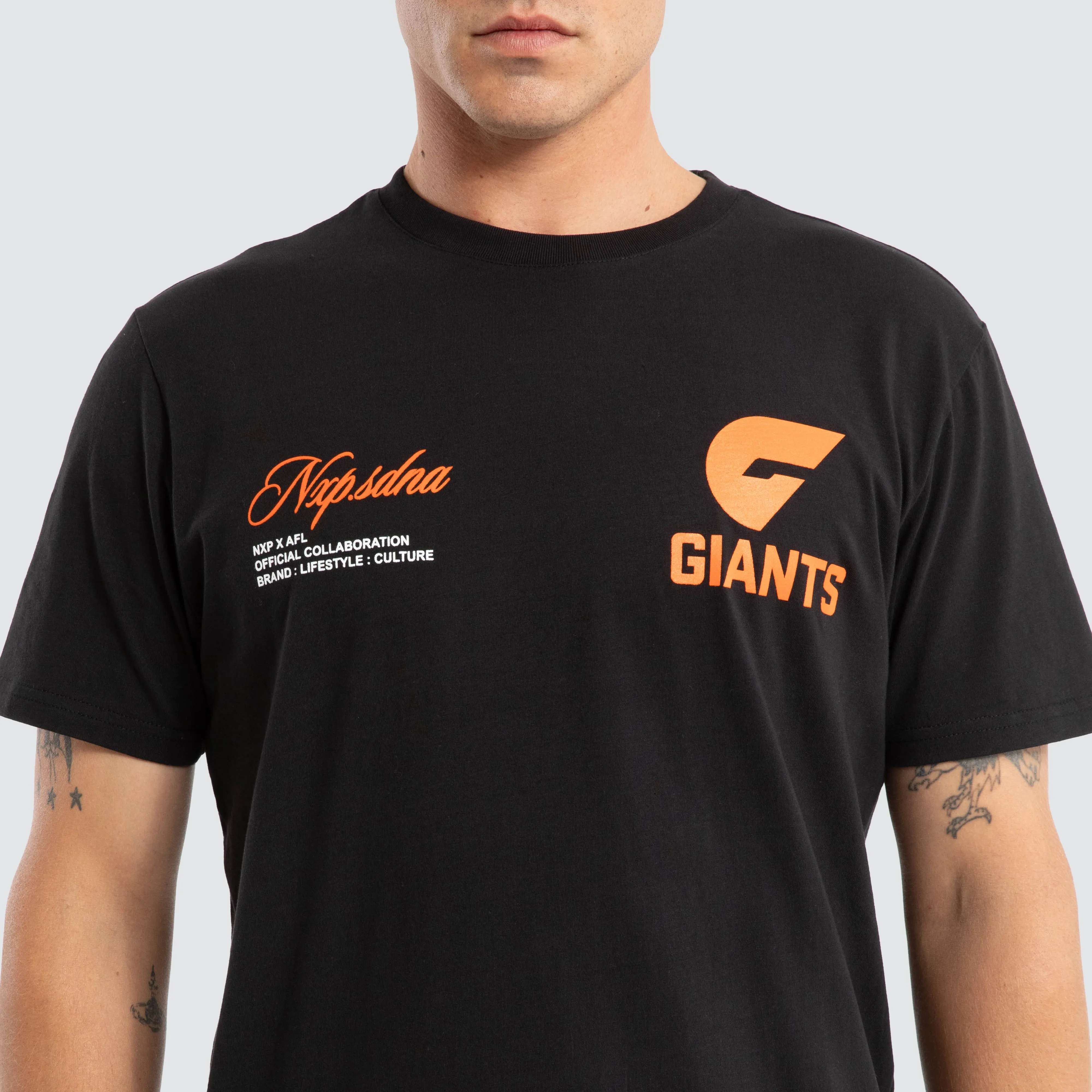 GWS Giants AFL Prime Tee Jet Black sold by Neverland product image thumbnail 3