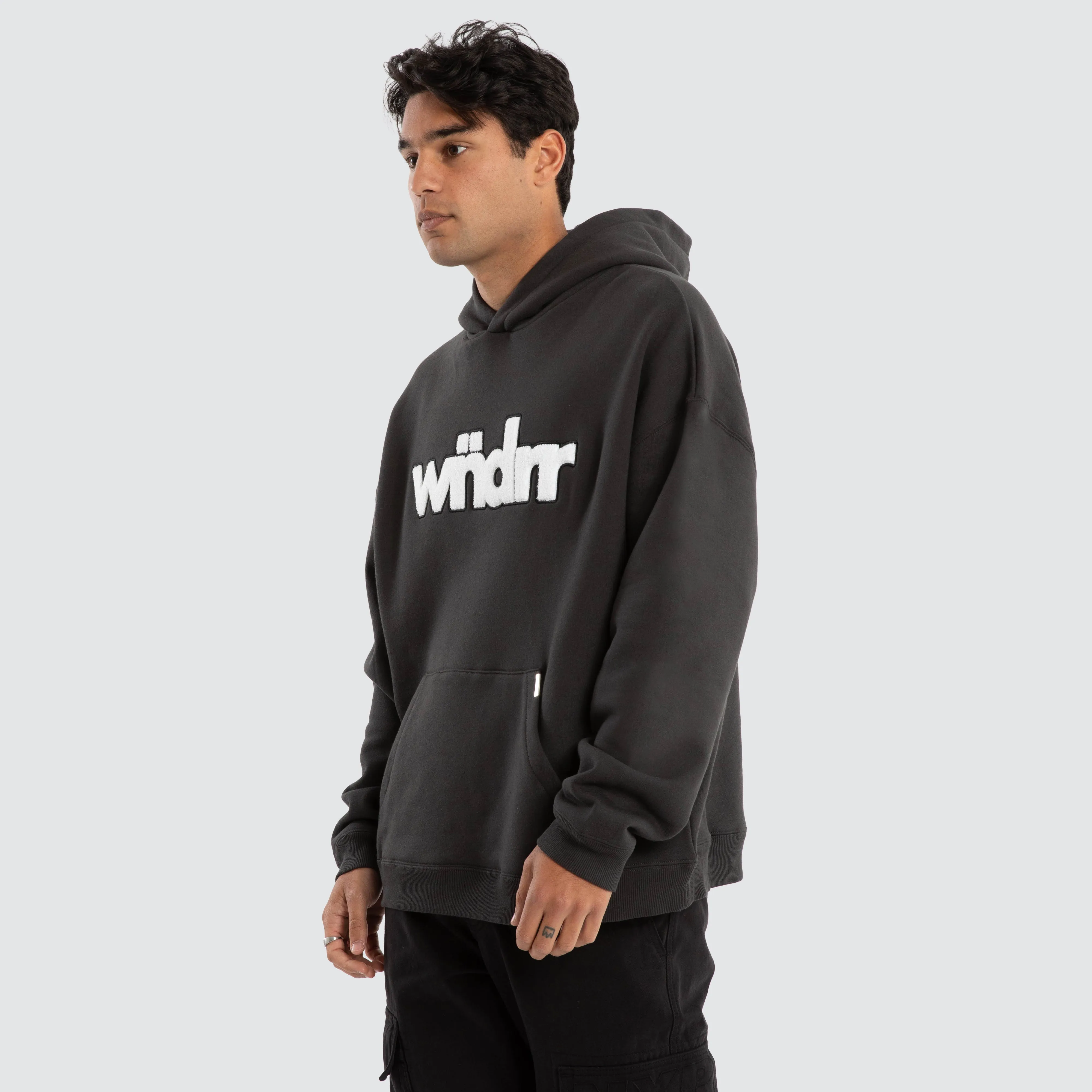 Tone Relaxed Hoodie Faded Black sold by Neverland product image thumbnail 4