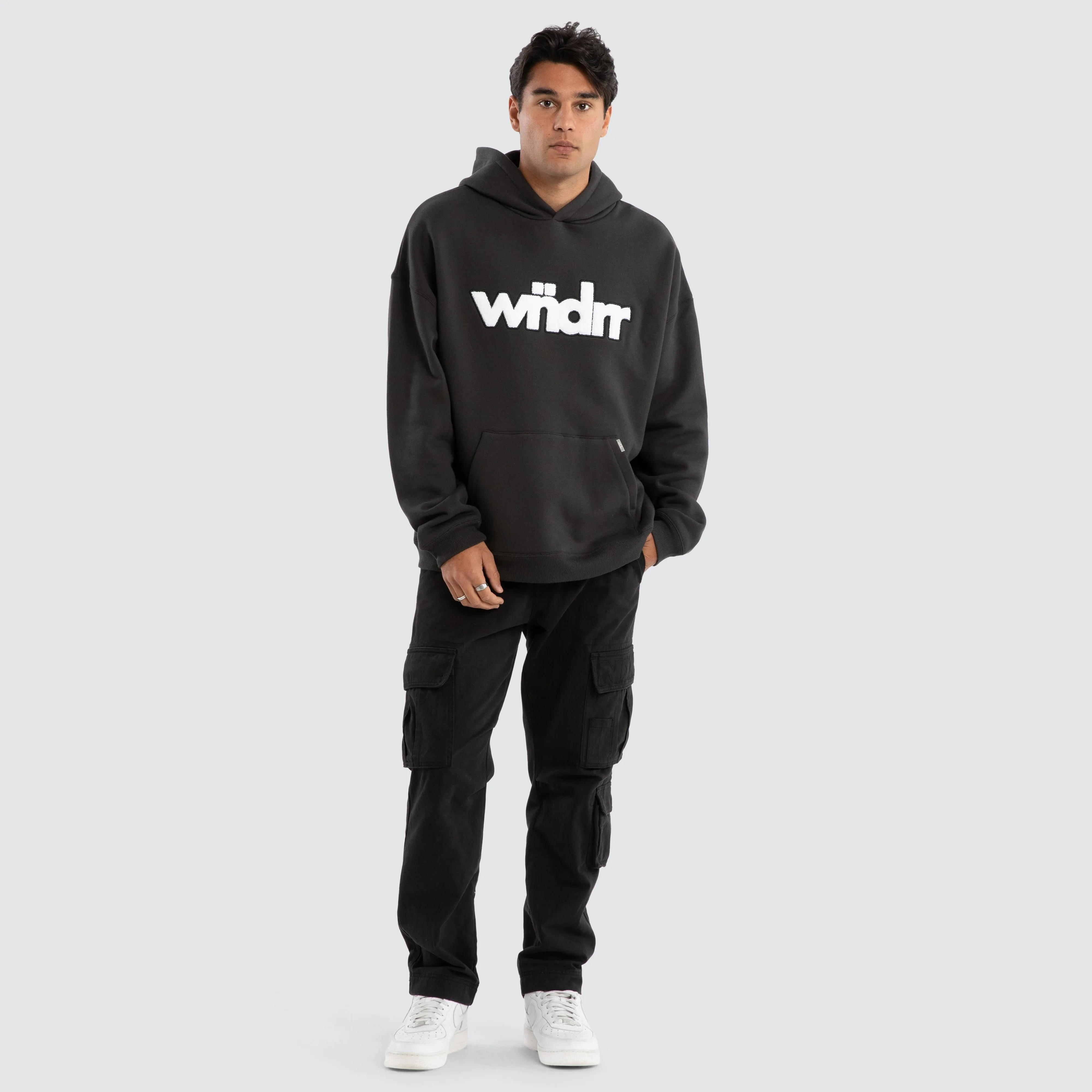 Tone Relaxed Hoodie Faded Black sold by Neverland product image thumbnail 5