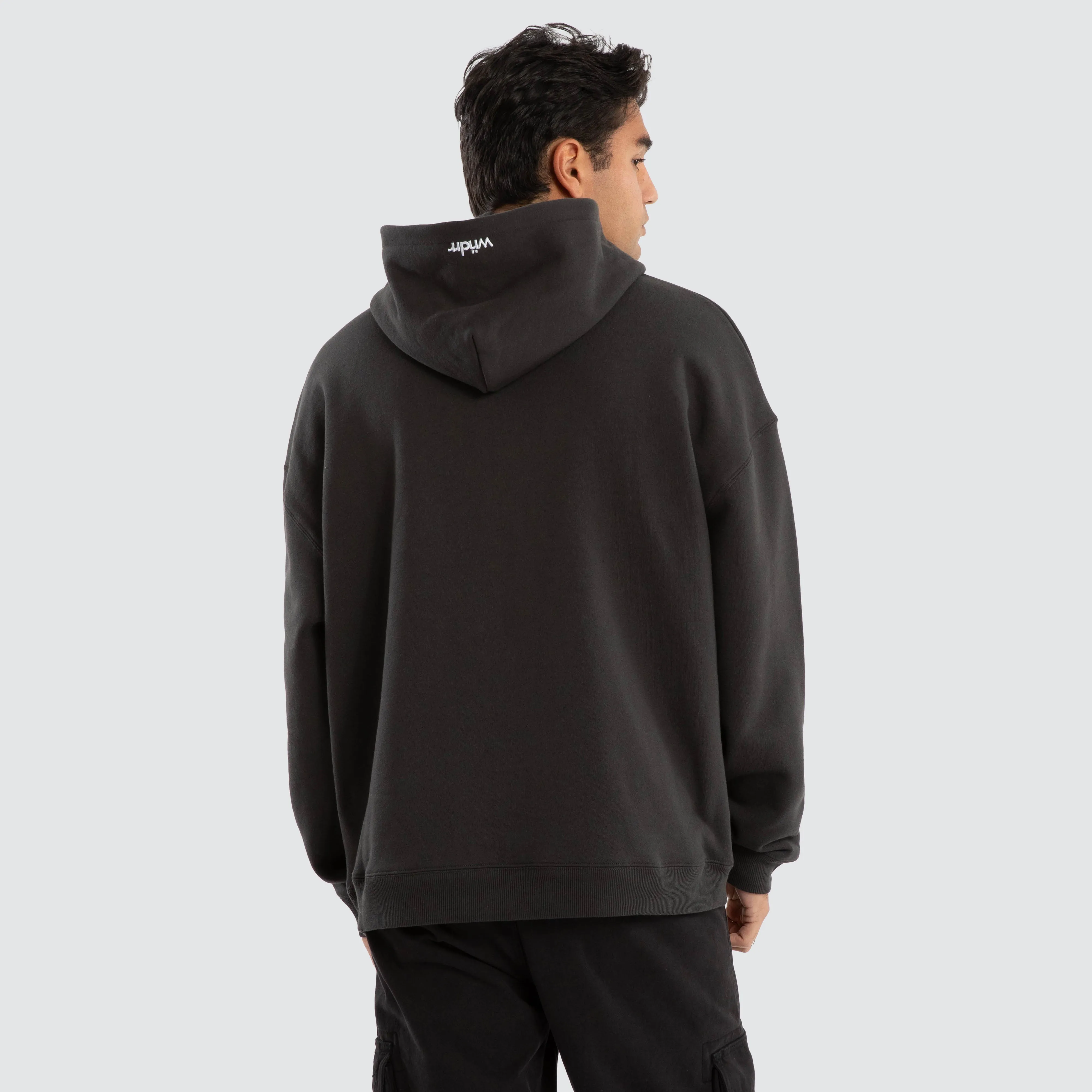 Tone Relaxed Hoodie Faded Black sold by Neverland product image thumbnail 3