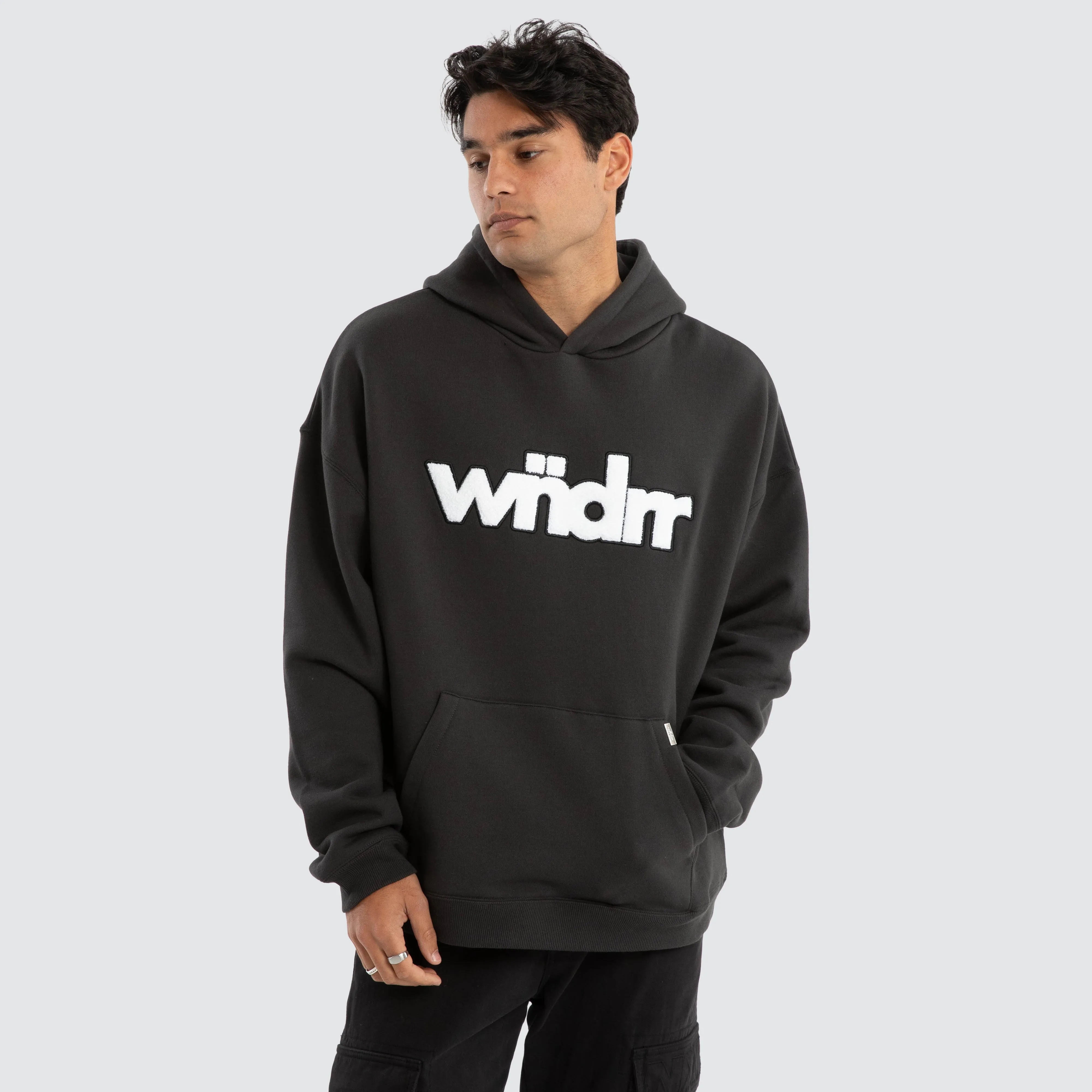 Tone Relaxed Hoodie Faded Black sold by Neverland