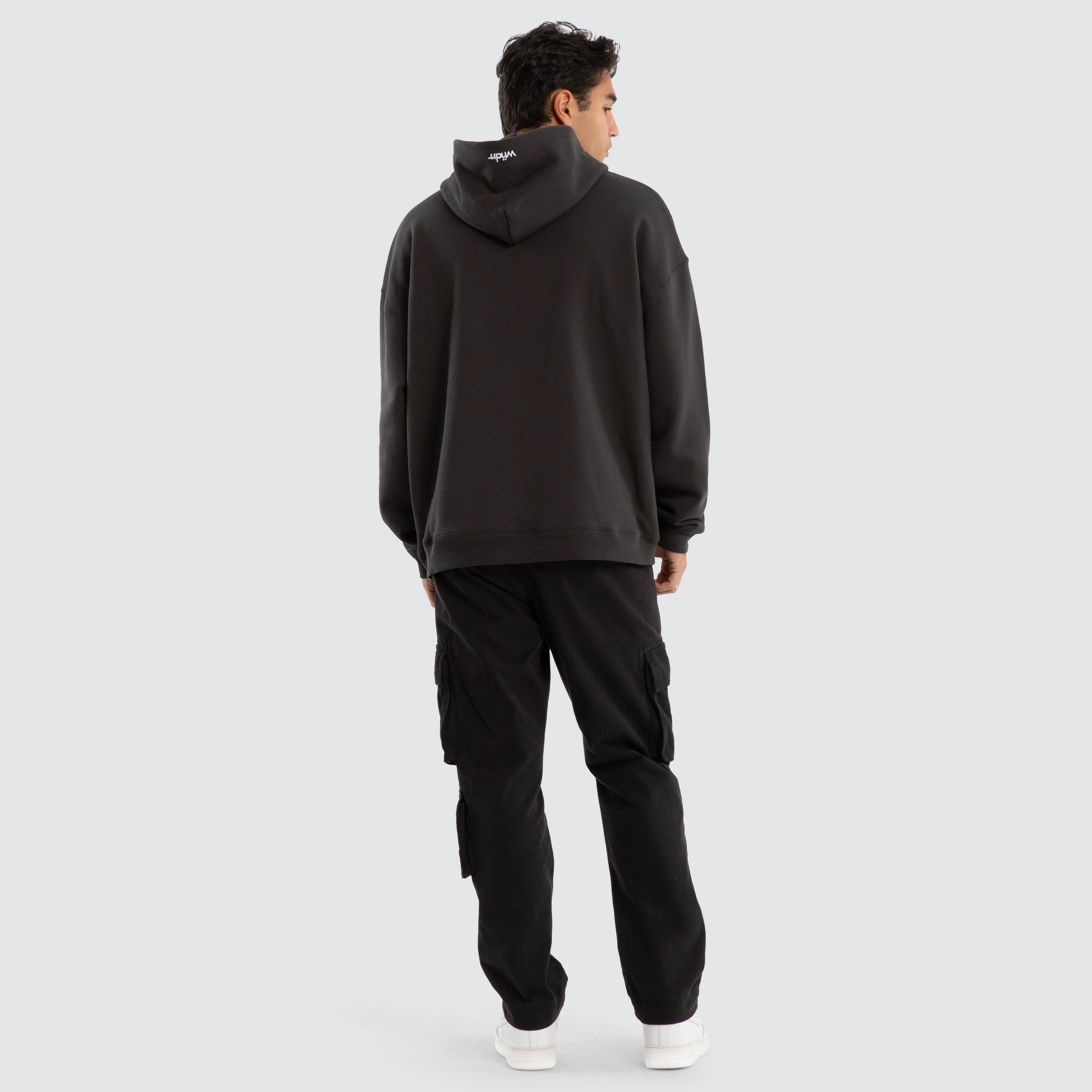 Tone Relaxed Hoodie Faded Black sold by Neverland product image thumbnail 2
