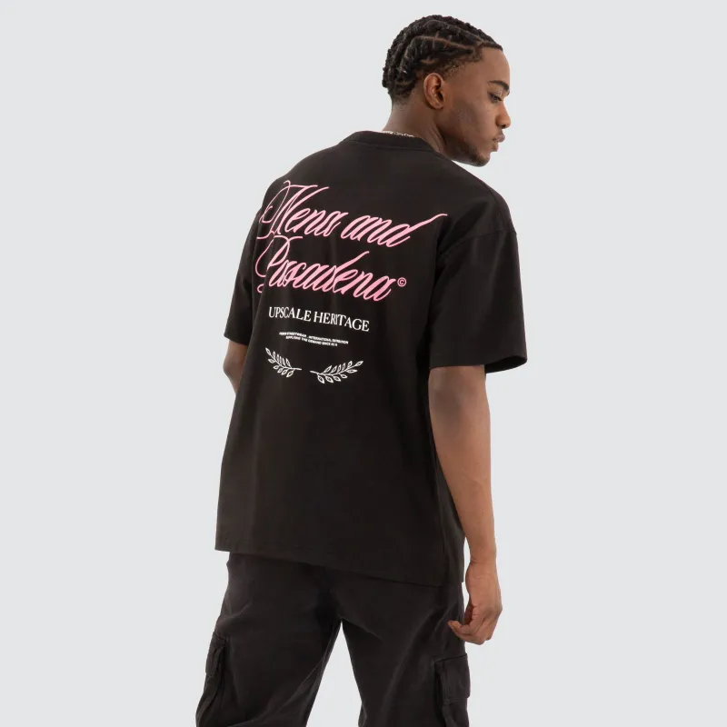 Gentlemen Raptor Tee Jet black sold by Neverland