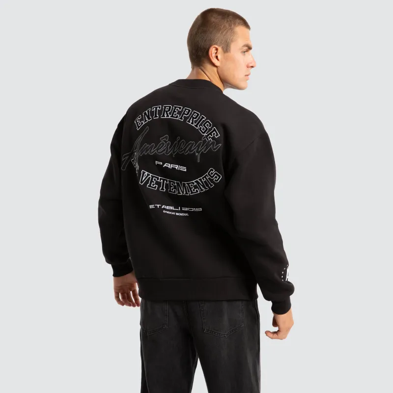 Empire Relaxed Sweater Jet Black sold by Neverland