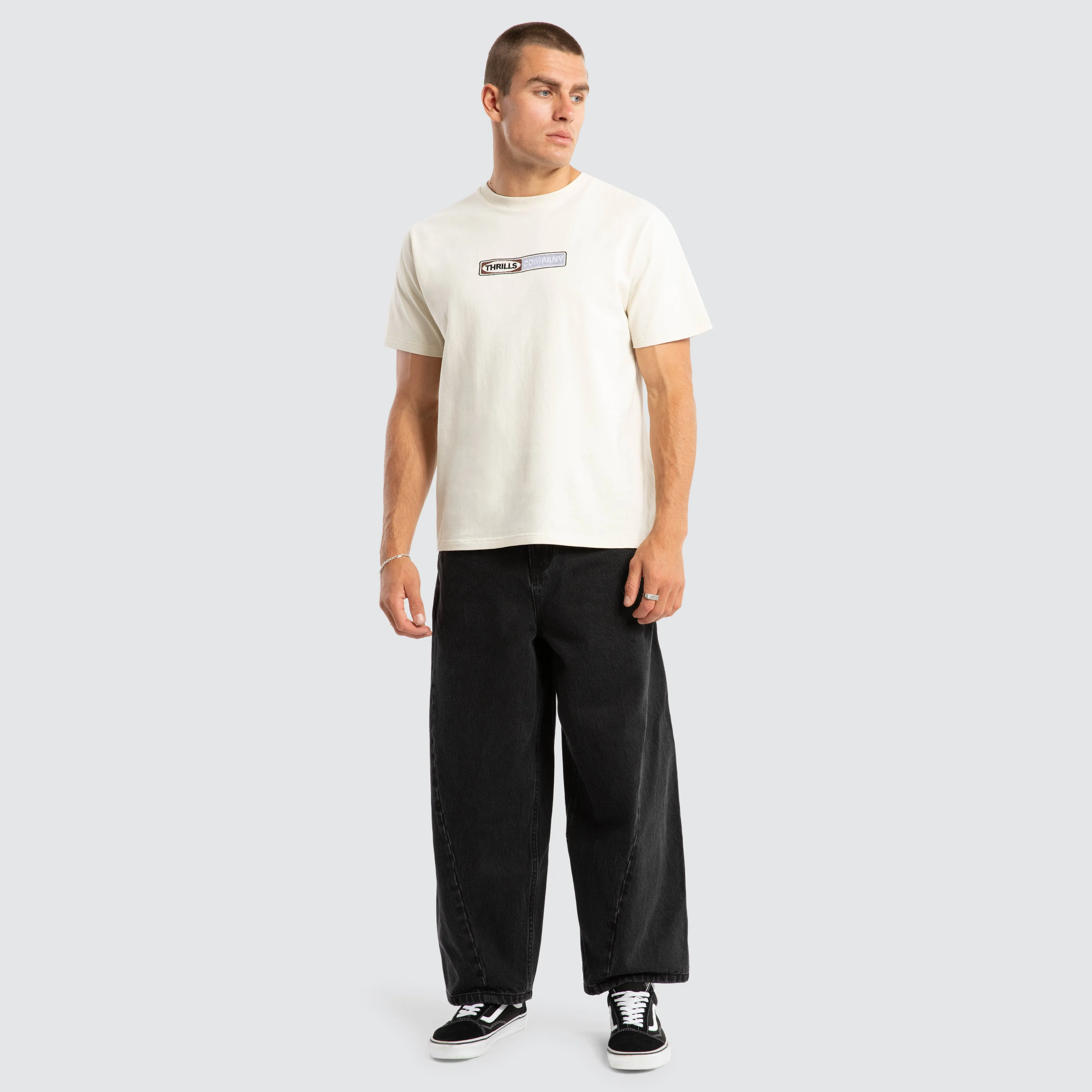 Locked In Merch Fit Tee White sold by Neverland product image thumbnail 4