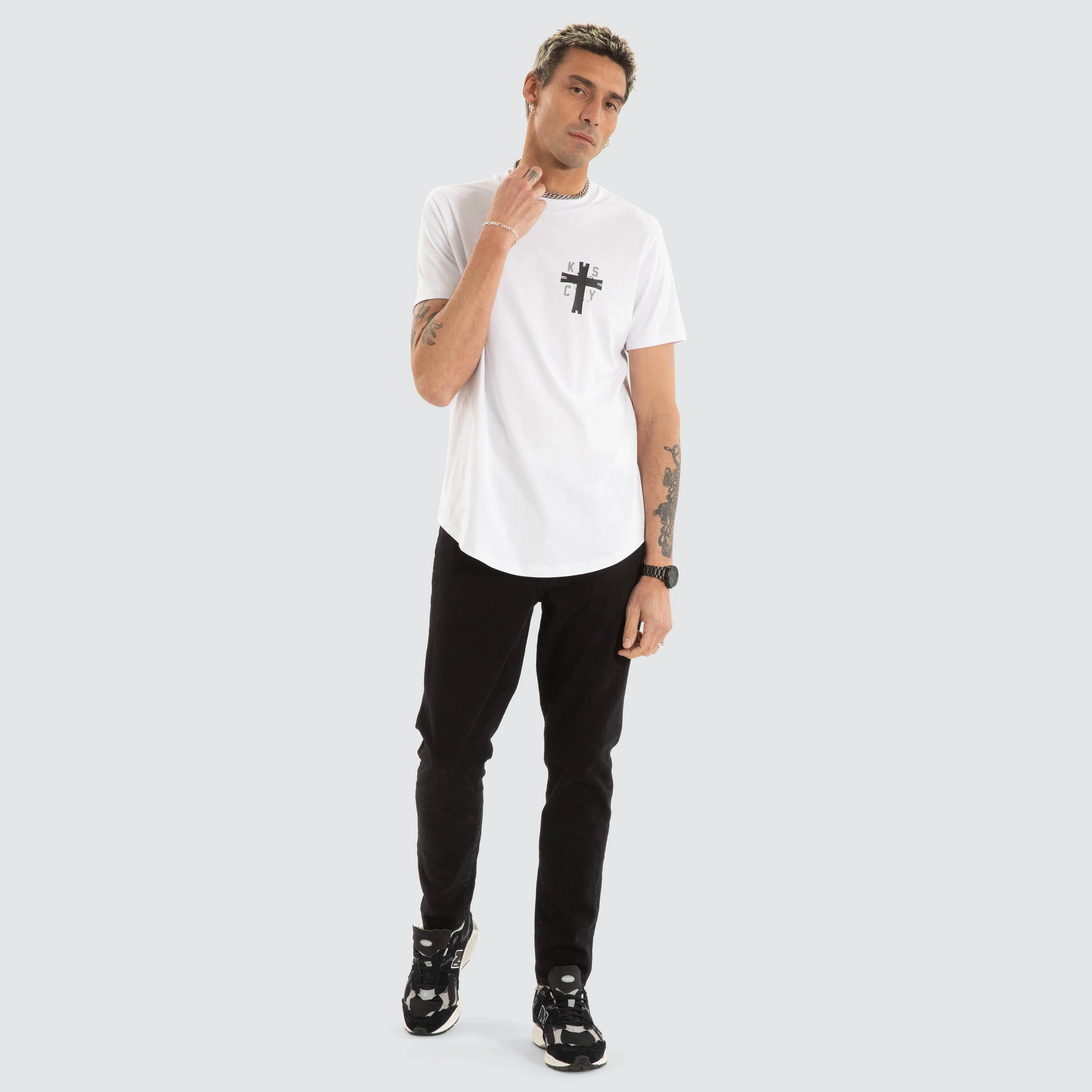 Decay Dual Curved Tee White sold by Neverland product image thumbnail 2