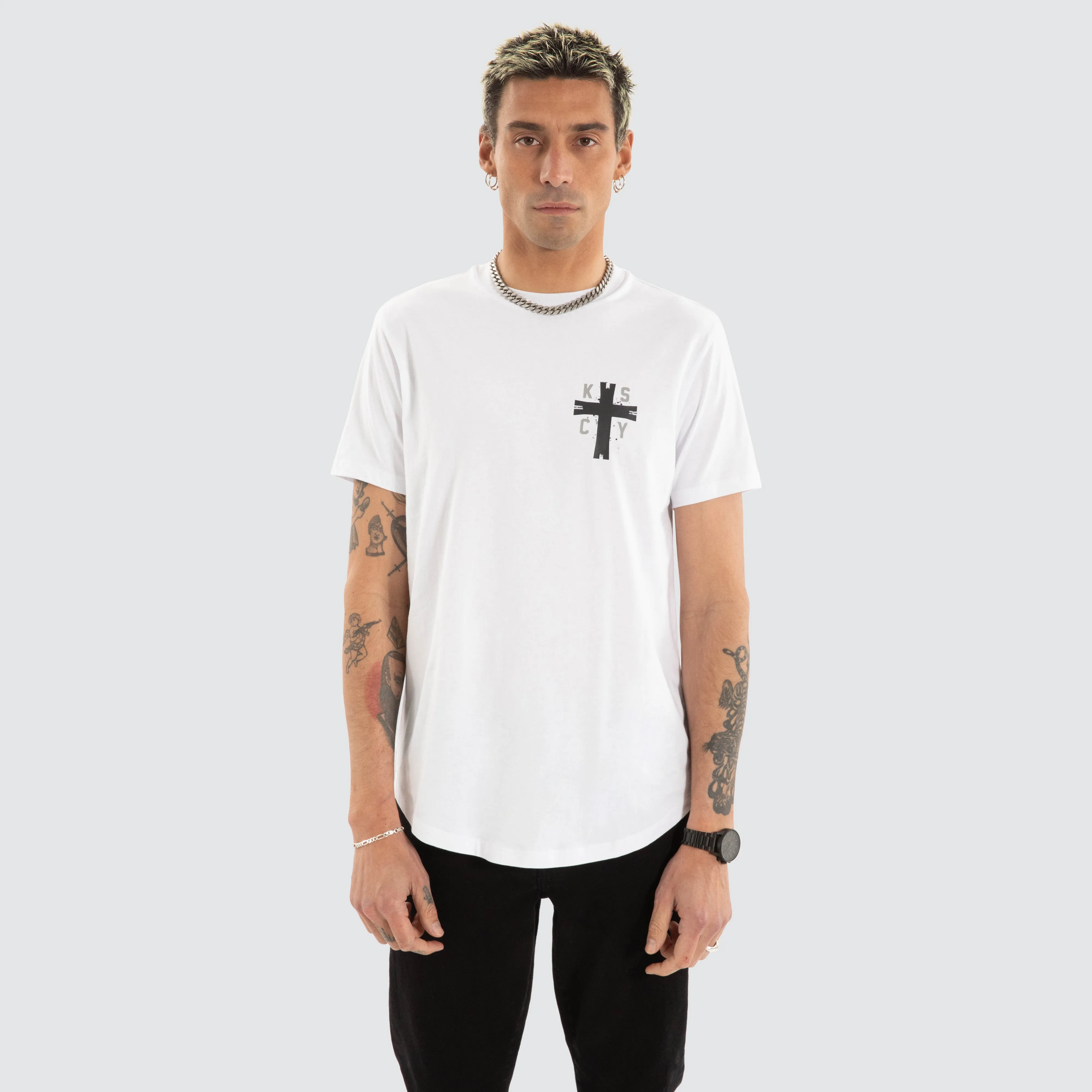 Decay Dual Curved Tee White sold by Neverland product image thumbnail 3