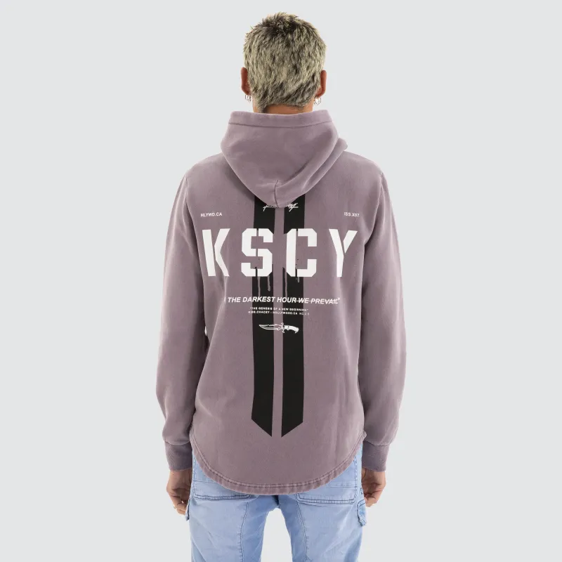 Promise Dual Curved Hoodie Pigment Grey Ridge sold by Neverland