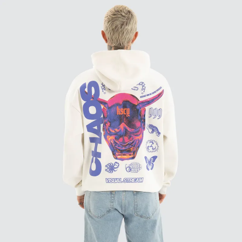 Mask Oversized Hoodie Natural White sold by Neverland