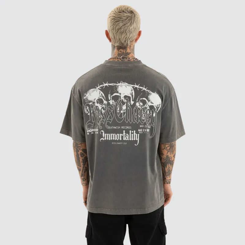 Immortal Street Tee Mineral Steel Grey sold by Neverland