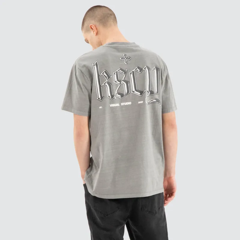 Entangled Relaxed Tee Pigment Frost Grey sold by Neverland