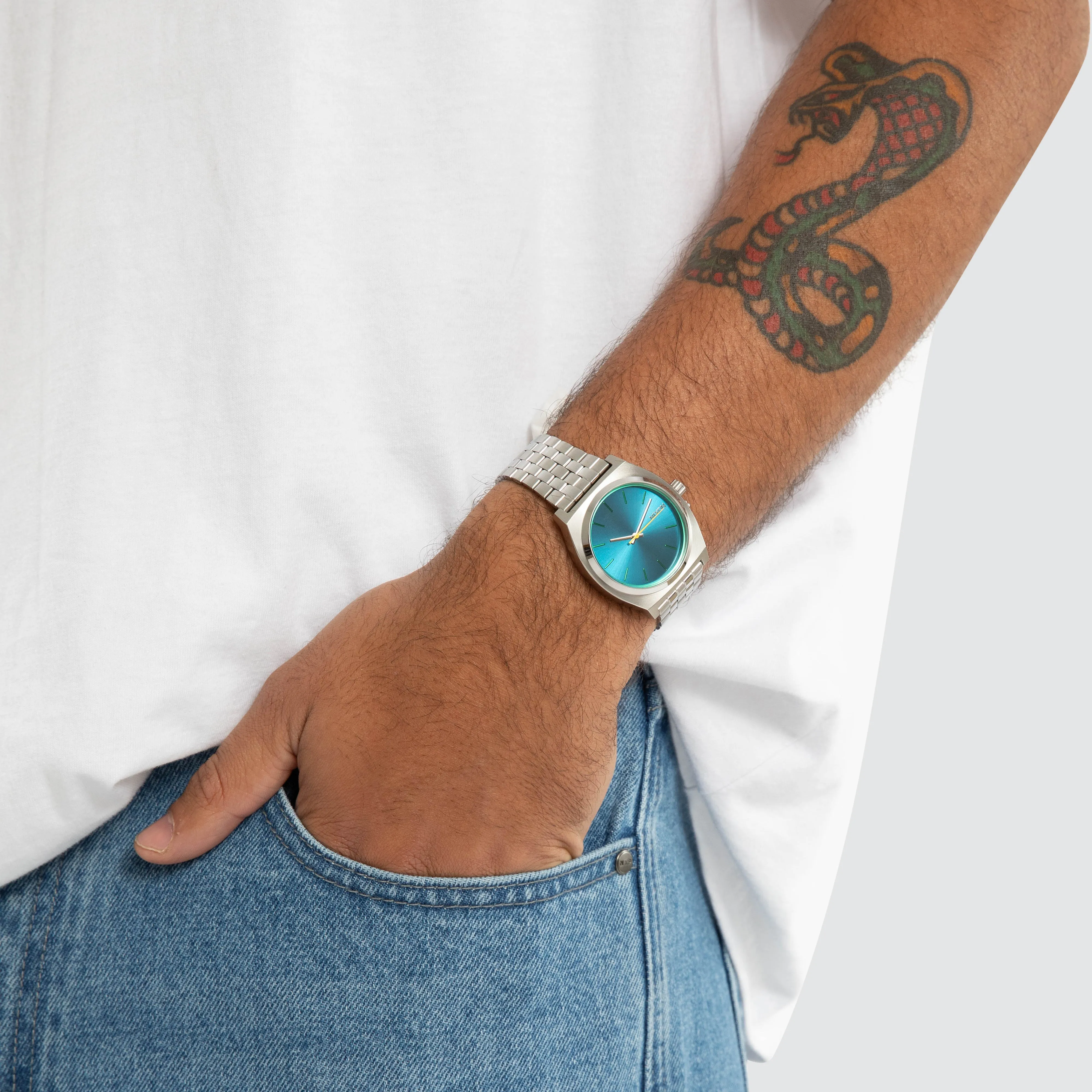 Time Teller Watch Silver / Byron Blue sold by Neverland product image thumbnail 2