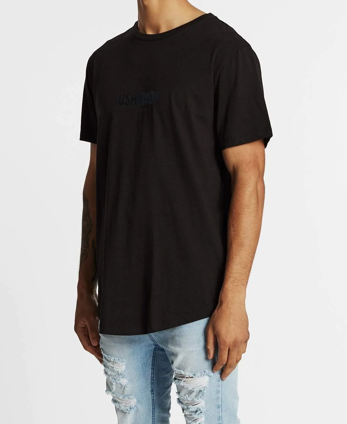 Heavens Above Dual Scoop T-Shirt Jet Black sold by Neverland product image thumbnail 3