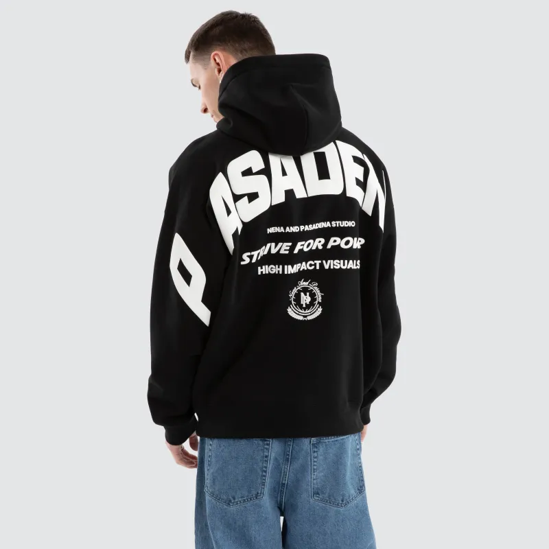 Strive Box Fit Hoodie Jet Black sold by Neverland