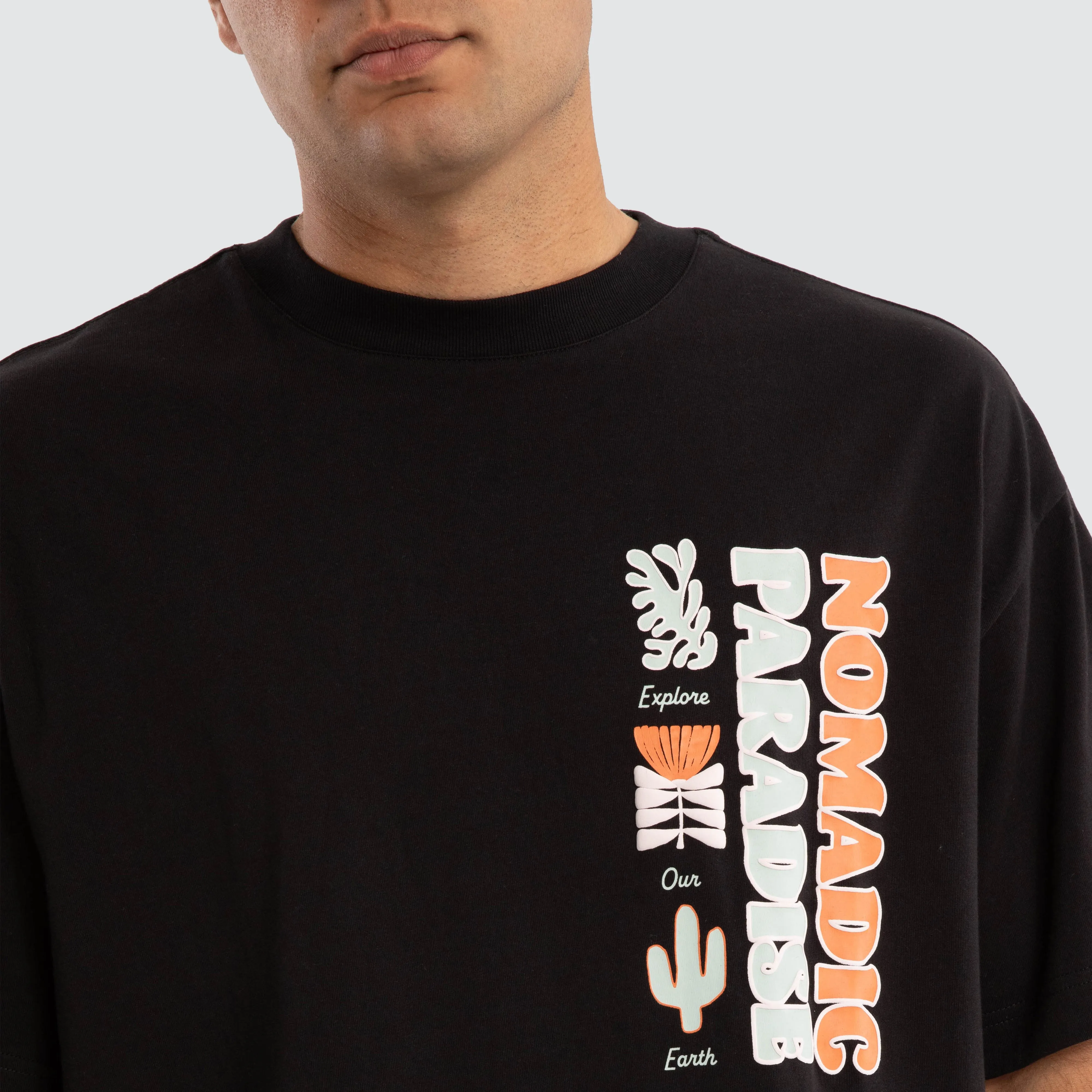 Trail Street Tee Jet Black sold by Neverland product image thumbnail 3