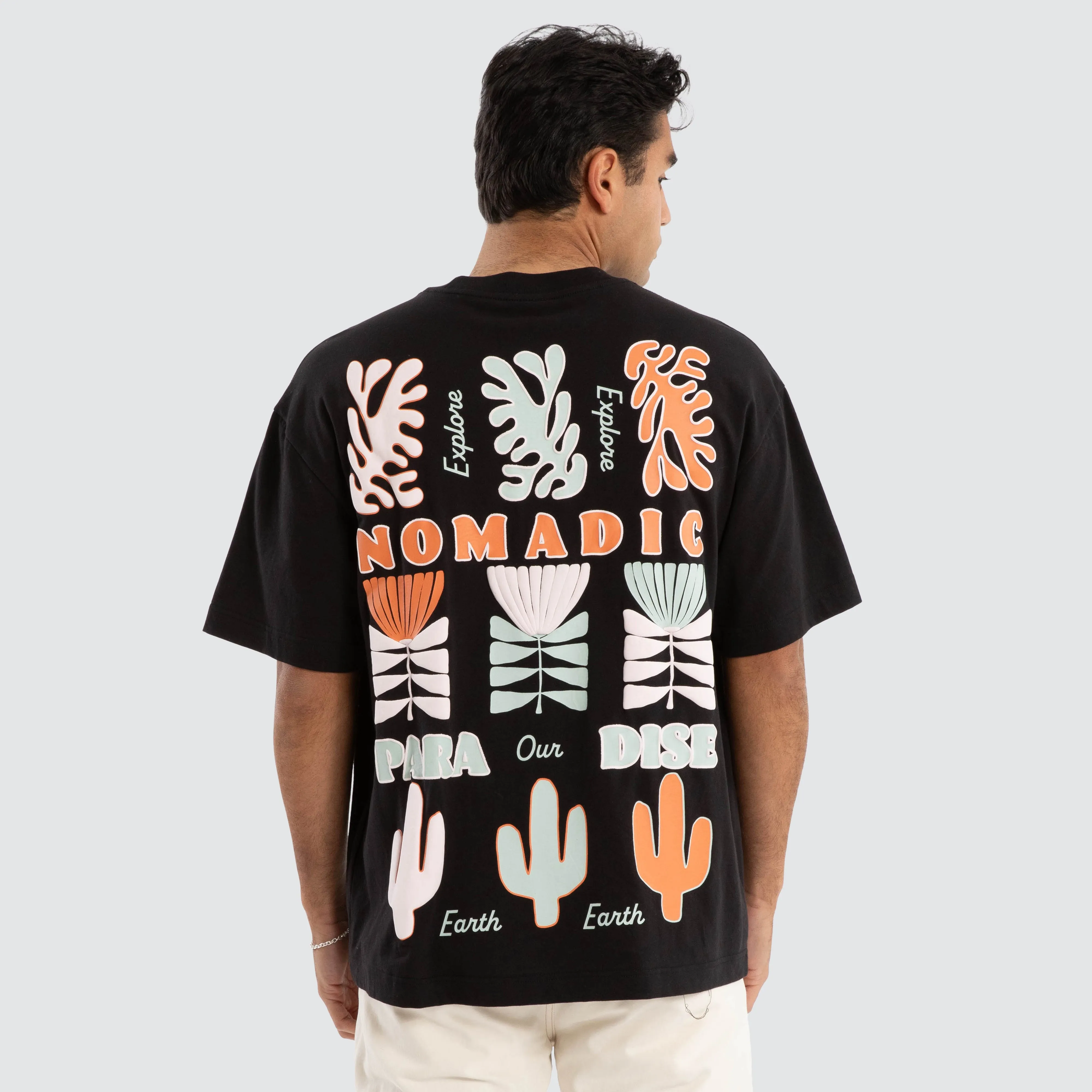 Trail Street Tee Jet Black sold by Neverland