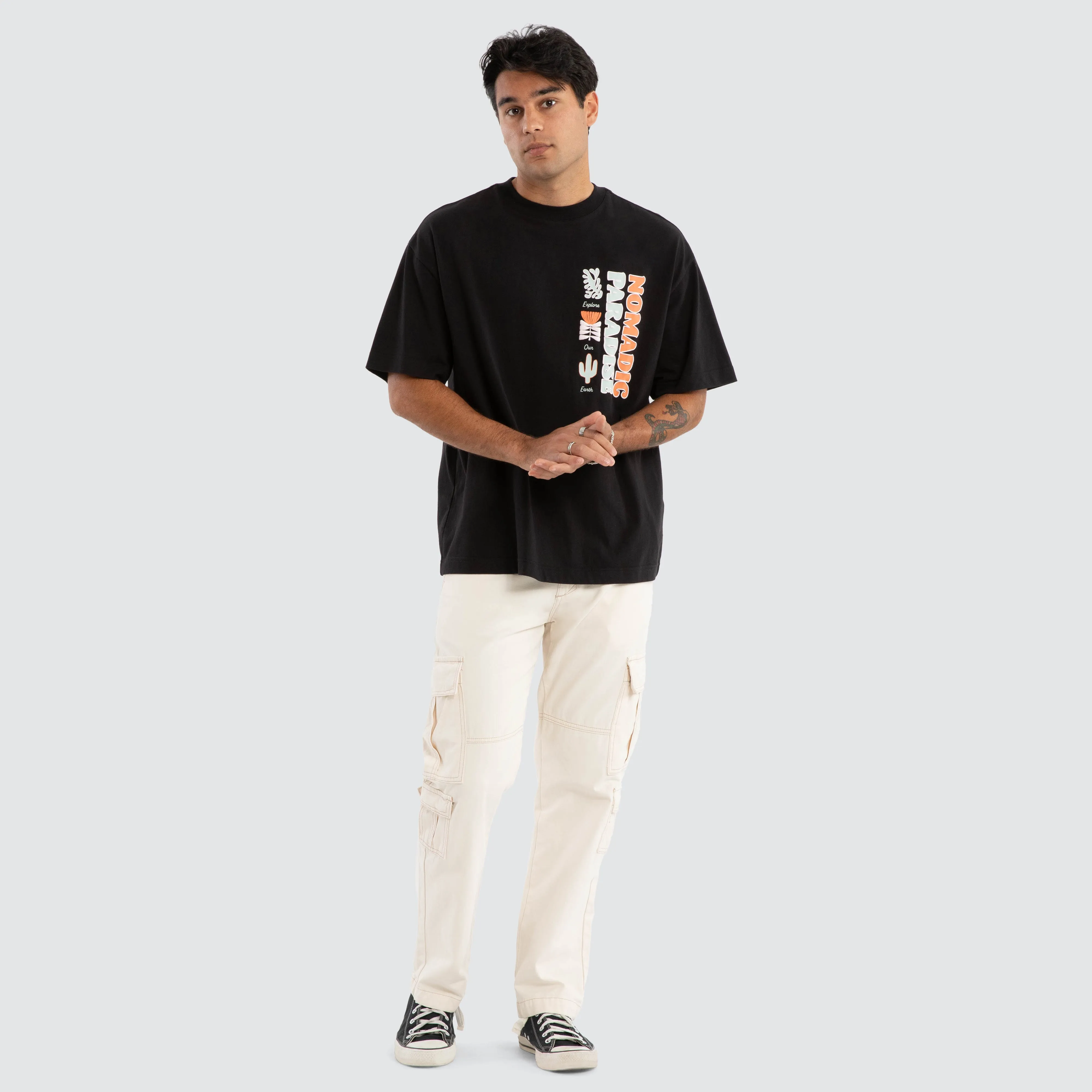 Trail Street Tee Jet Black sold by Neverland product image thumbnail 2