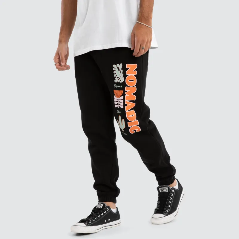 Trial Tracksuit Pant Jet Black sold by Neverland