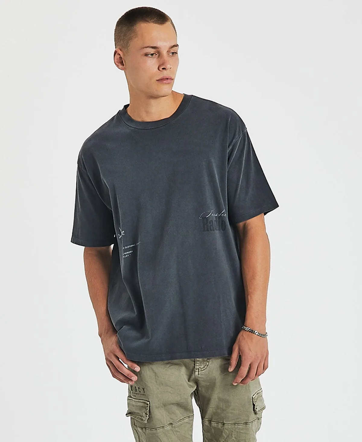 Metamorphic Box Fit T-Shirt Pigment Asphalt Grey sold by Neverland product image thumbnail 2