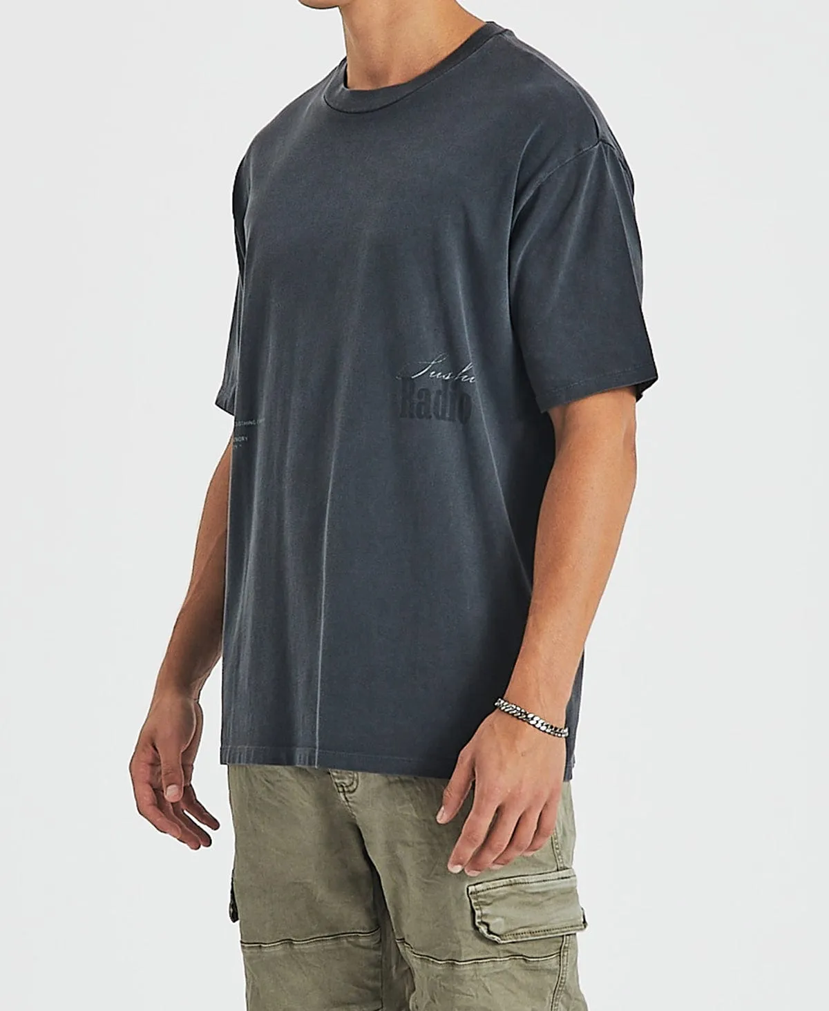 Metamorphic Box Fit T-Shirt Pigment Asphalt Grey sold by Neverland product image thumbnail 3