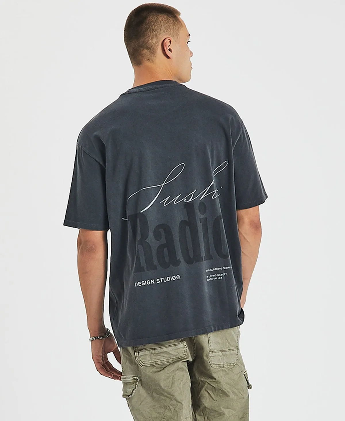 Metamorphic Box Fit T-Shirt Pigment Asphalt Grey sold by Neverland