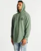 Ornament Curved Hem Hoodie Olive sold by Neverland