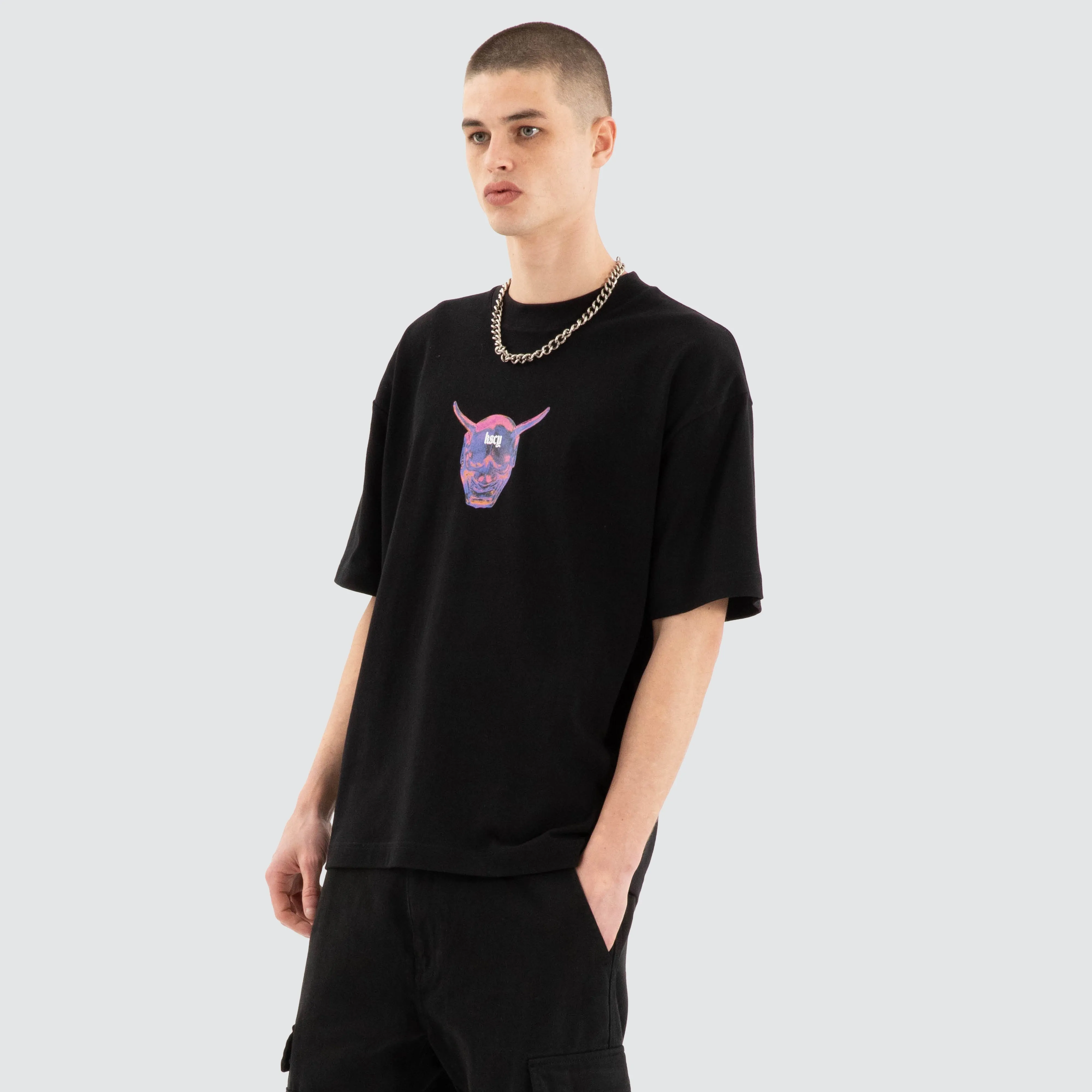 Mask Street Tee Jet Black sold by Neverland product image thumbnail 5