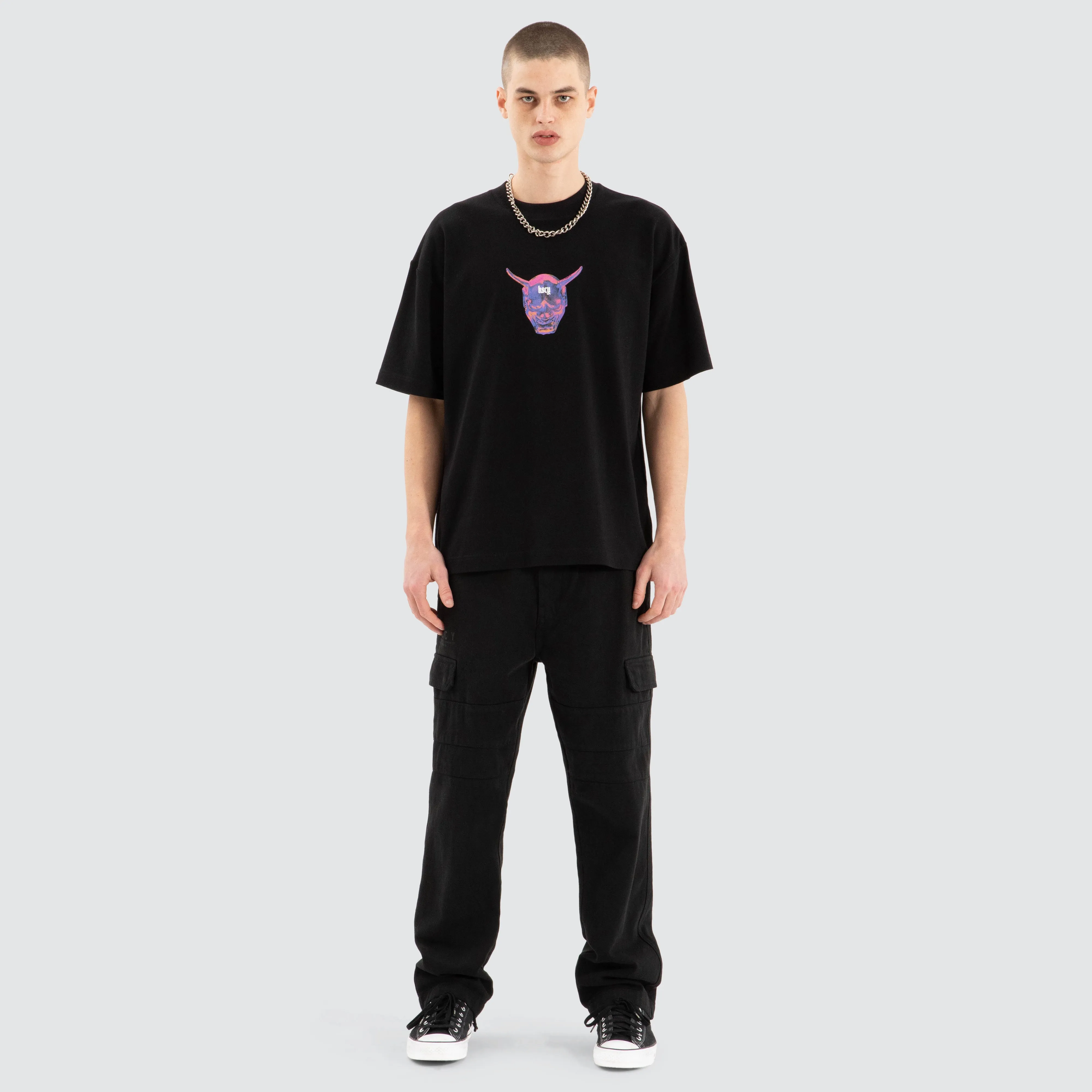 Mask Street Tee Jet Black sold by Neverland product image thumbnail 4