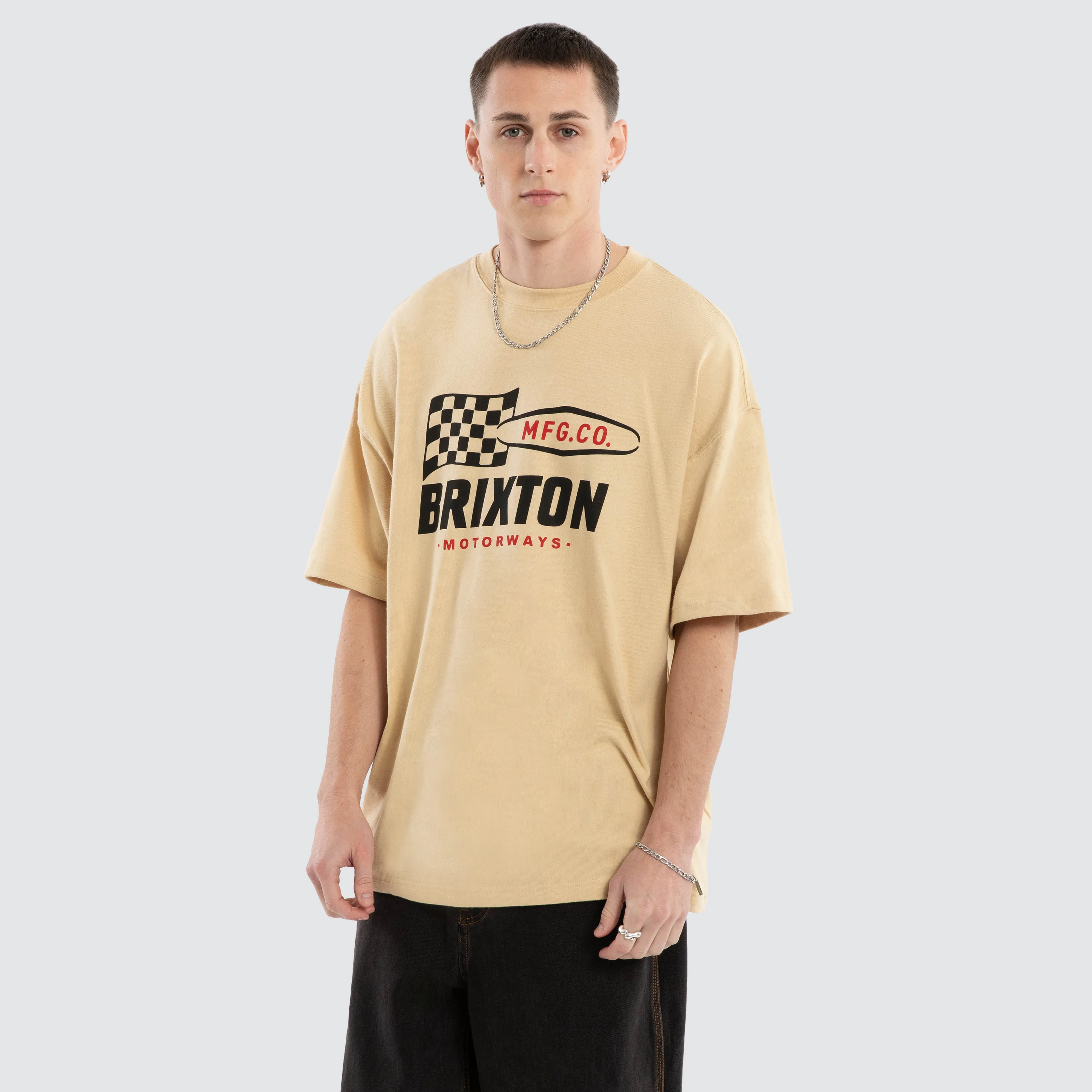 Motorway Heavyweight Tee Cream sold by Neverland product image thumbnail 4