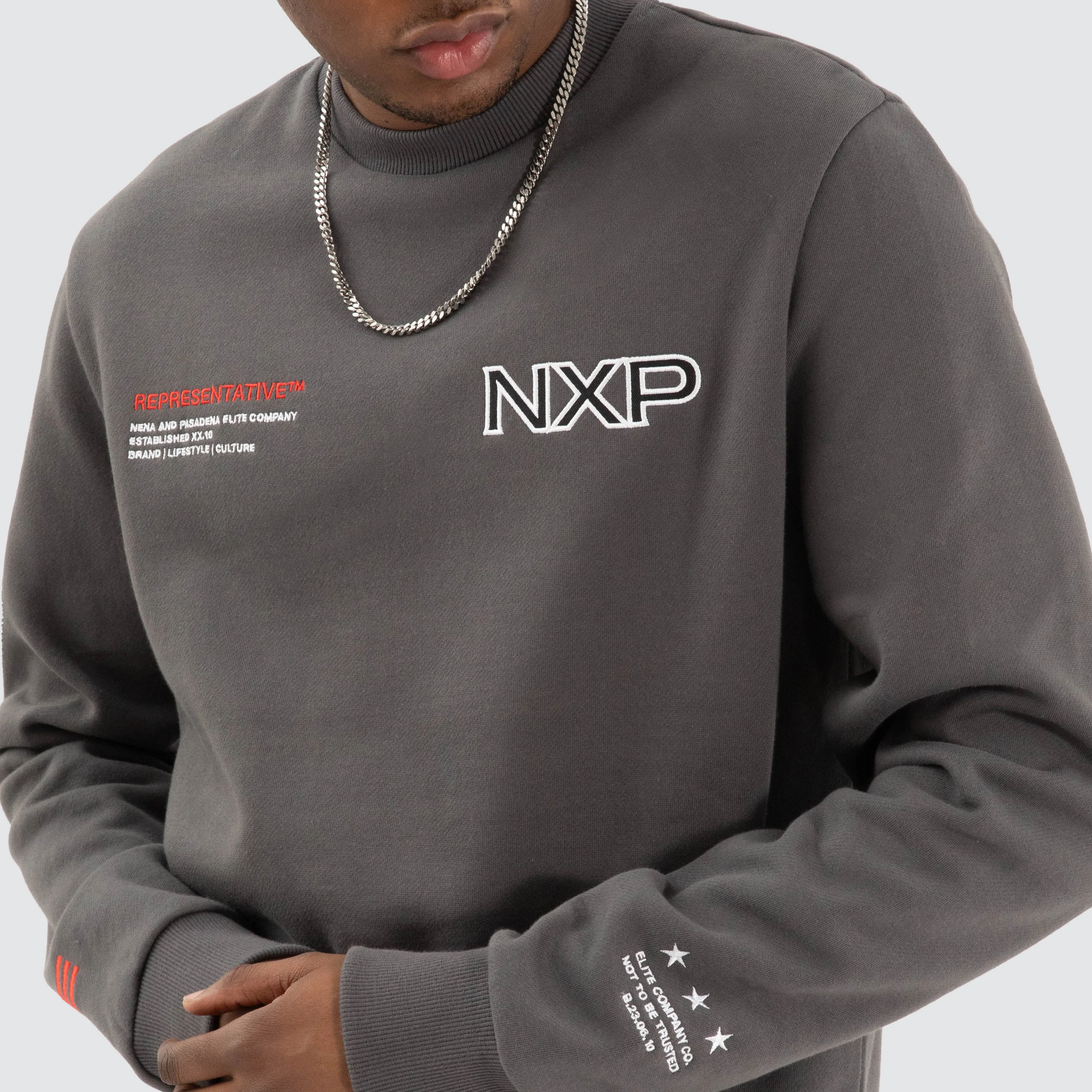 Thunder Dual Curved Sweater Asphalt sold by Neverland product image thumbnail 5