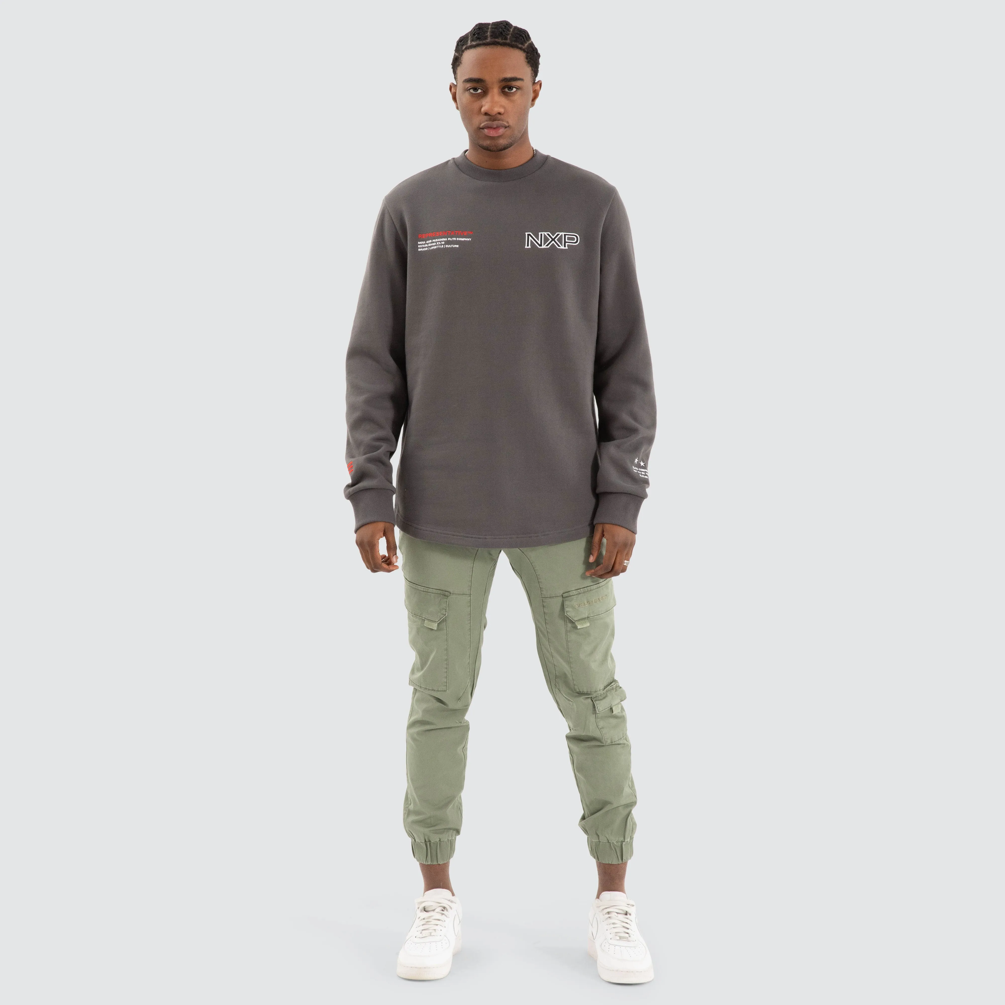 Thunder Dual Curved Sweater Asphalt sold by Neverland product image thumbnail 2