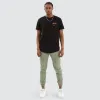 Combat Dual Curved Tee Jet black sold by Neverland