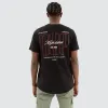 Combat Dual Curved Tee Jet black sold by Neverland