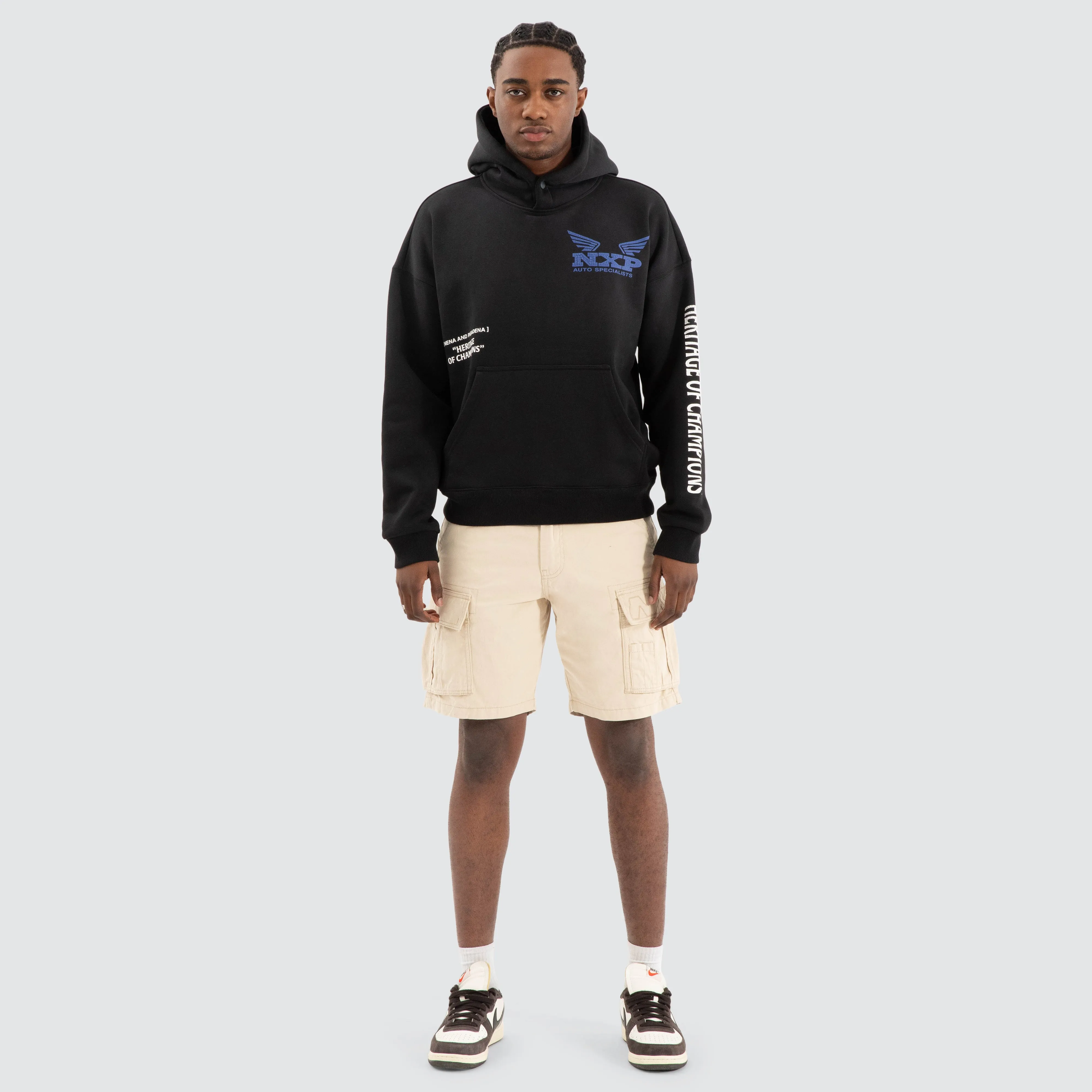 Rogue Box Fit Hoodie Jet black sold by Neverland product image thumbnail 2