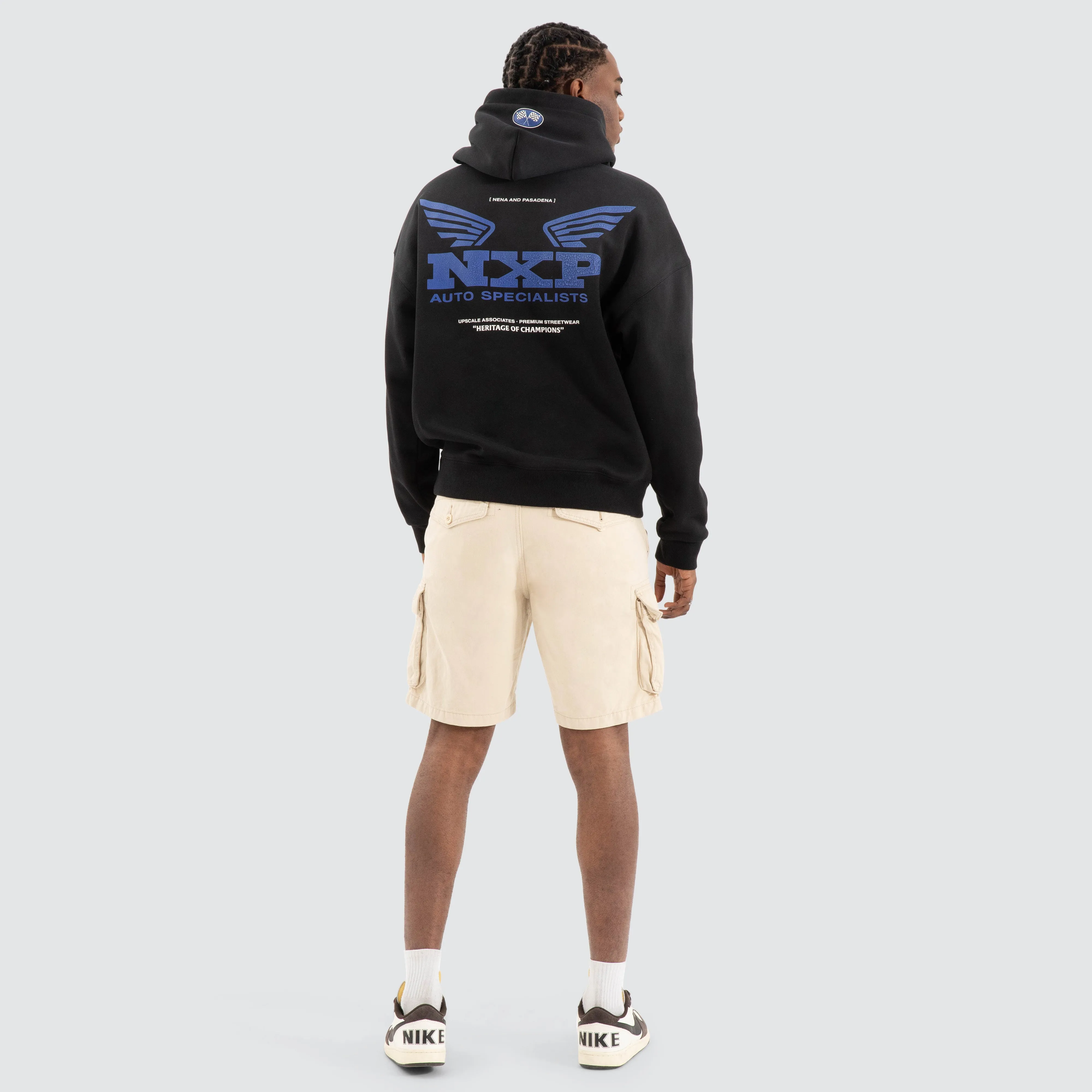 Rogue Box Fit Hoodie Jet black sold by Neverland product image thumbnail 4