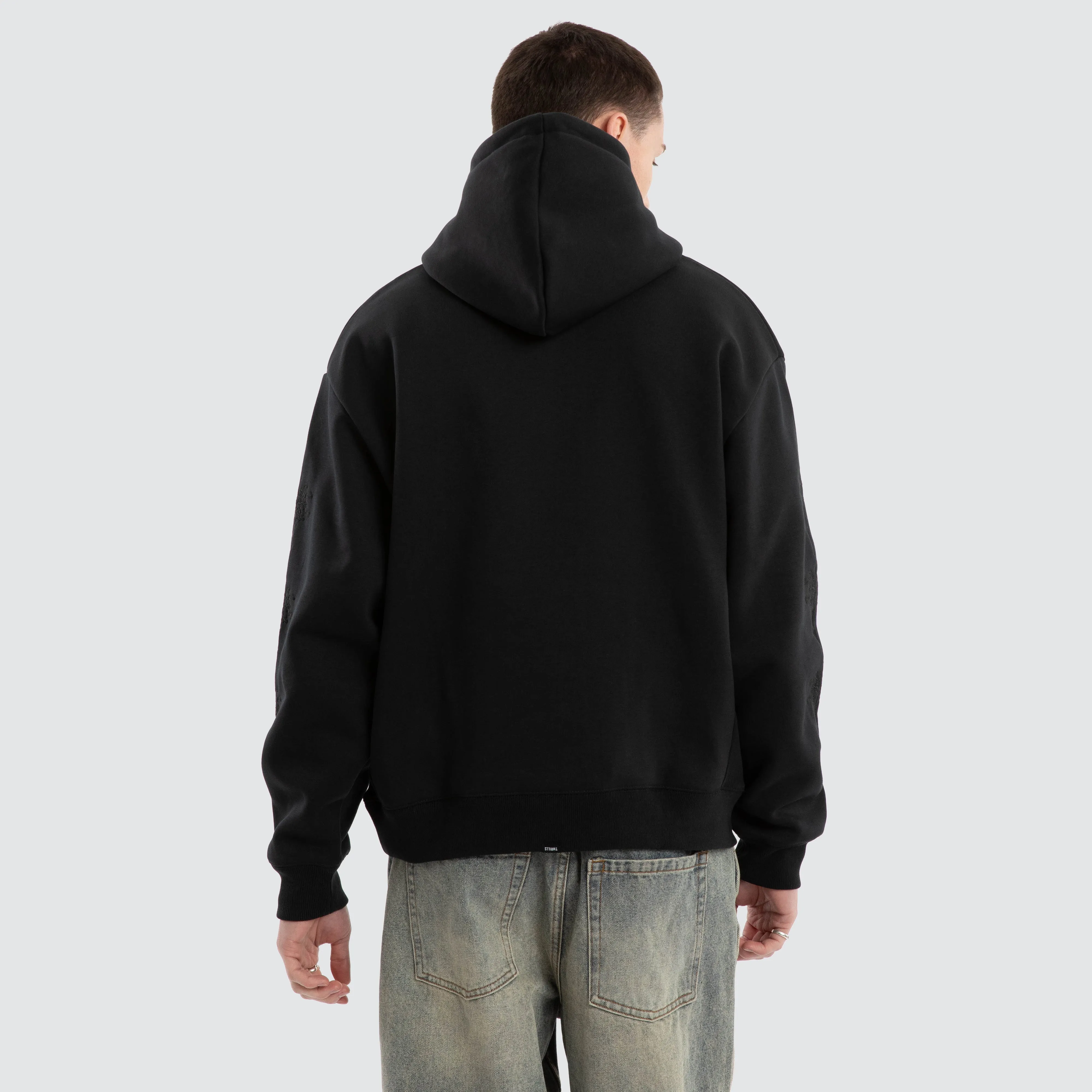 Filter Slouch Pull On Hoodie Faded Black sold by Neverland product image thumbnail 3