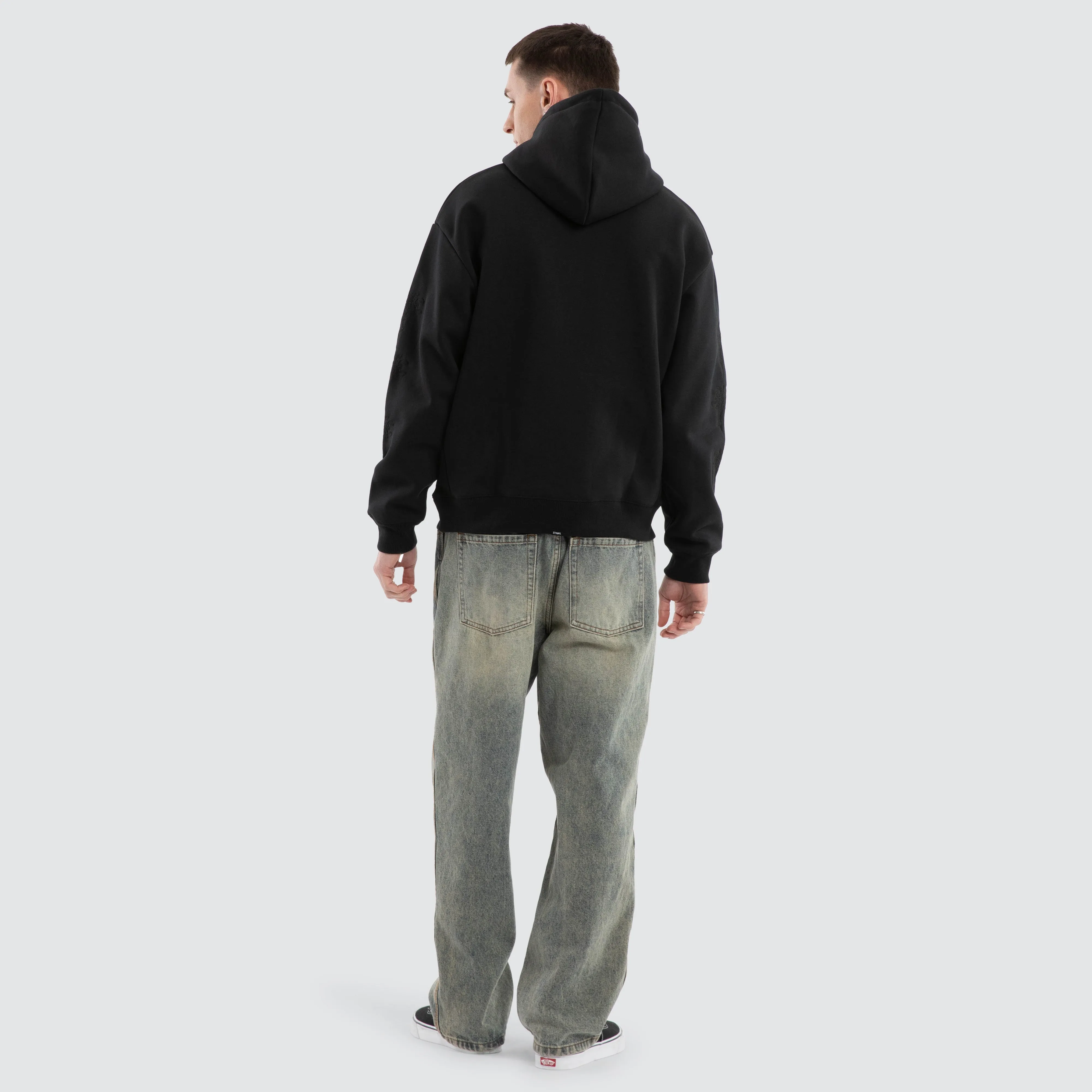 Filter Slouch Pull On Hoodie Faded Black sold by Neverland product image thumbnail 2
