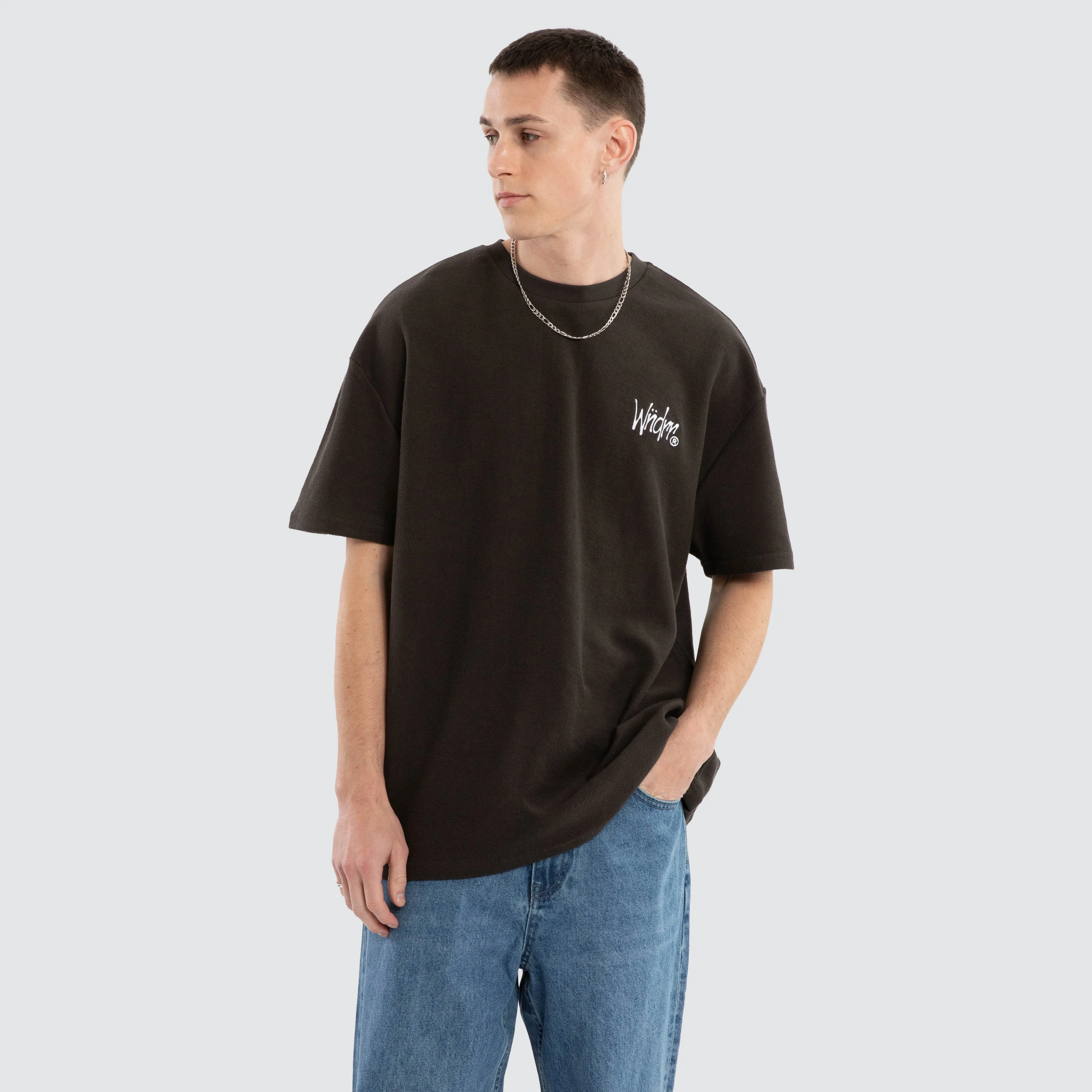 Faded French Terry Tee Black sold by Neverland product image thumbnail 3