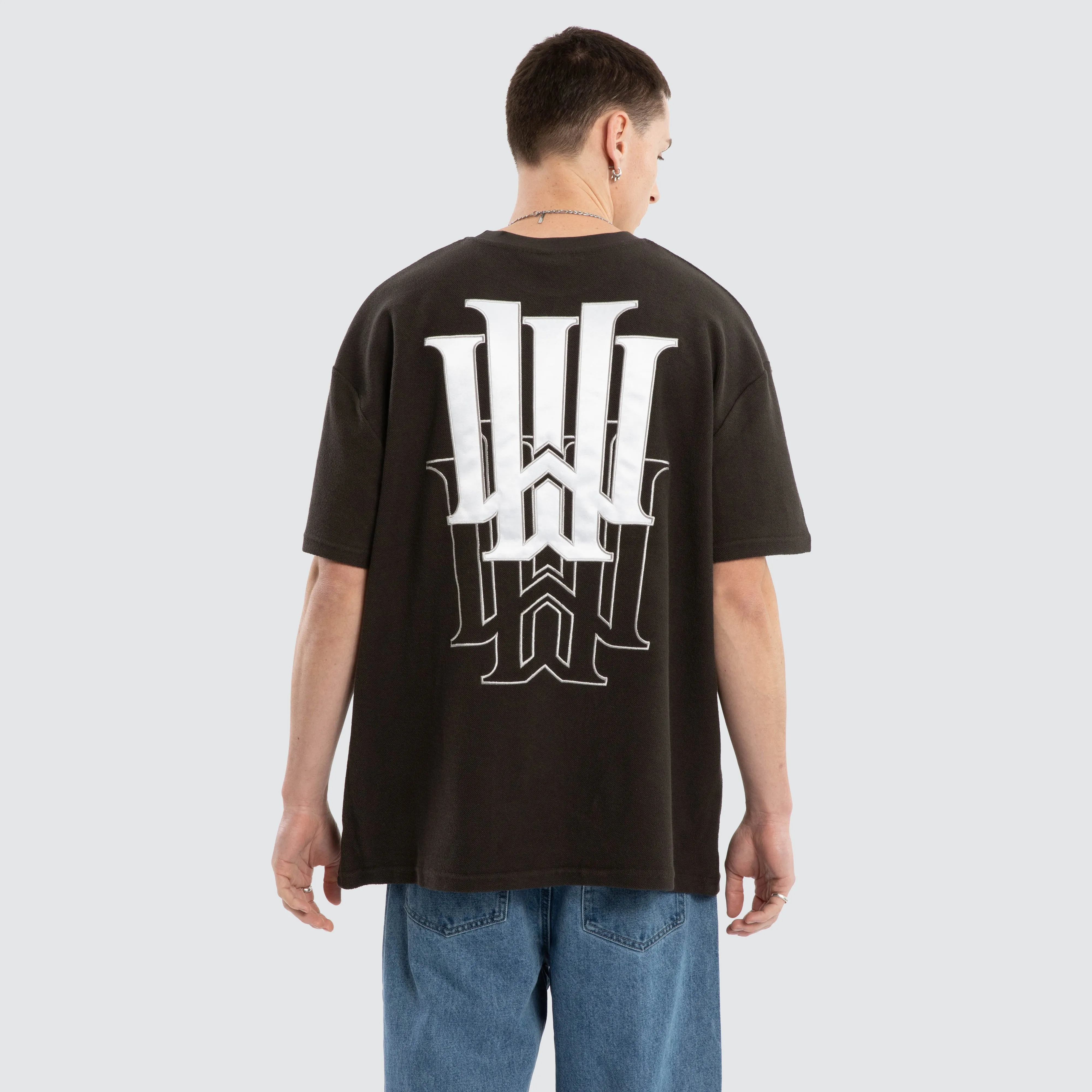 Faded French Terry Tee Black sold by Neverland