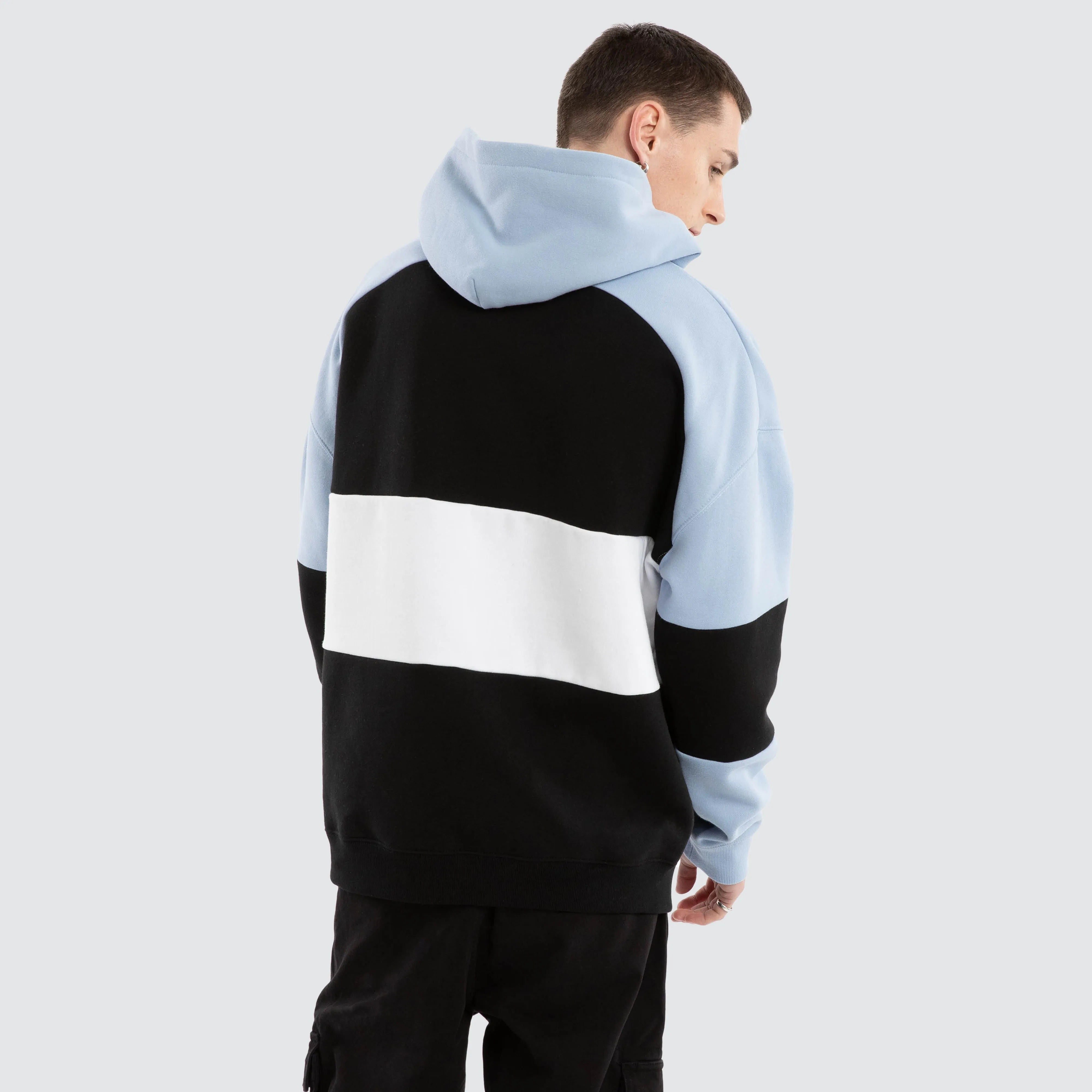 Combine Panel Hoodie Black/Air Blue sold by Neverland product image thumbnail 2