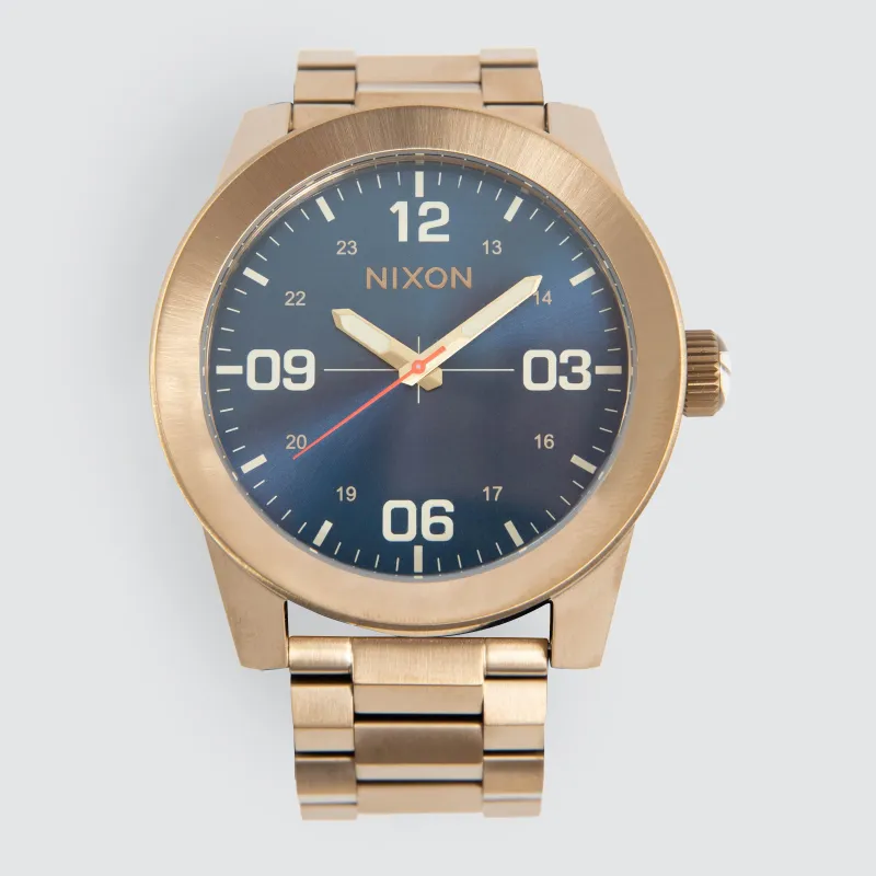 Corporal Stainless Steel Watch Desert Gold/Arles Blue sold by Neverland