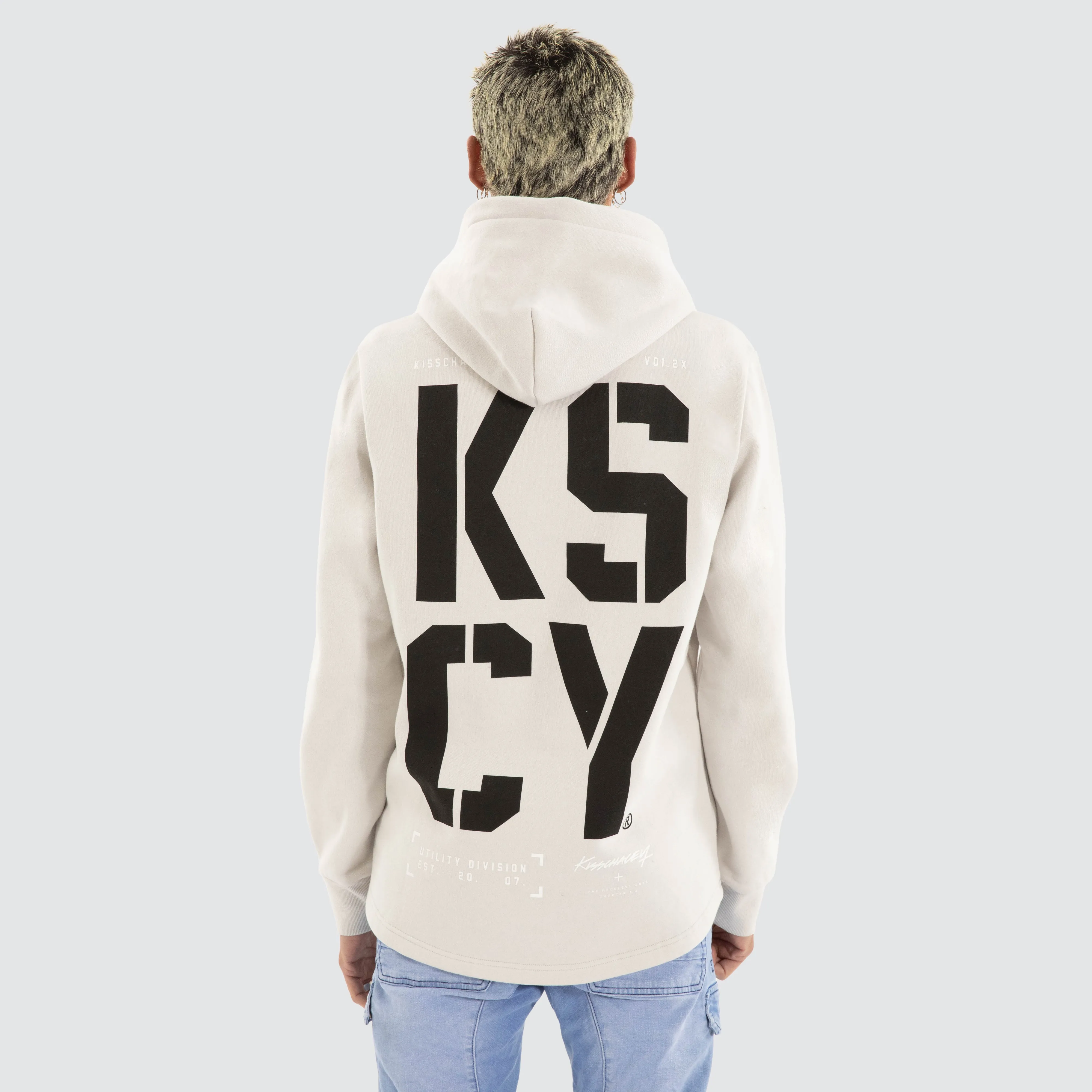 Bask Dual Curved Hoodie Glacier Grey sold by Neverland